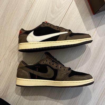 Travis Scott × Nike Air Jordan 1 Low OG SP-T "Black/Dark Mocha"