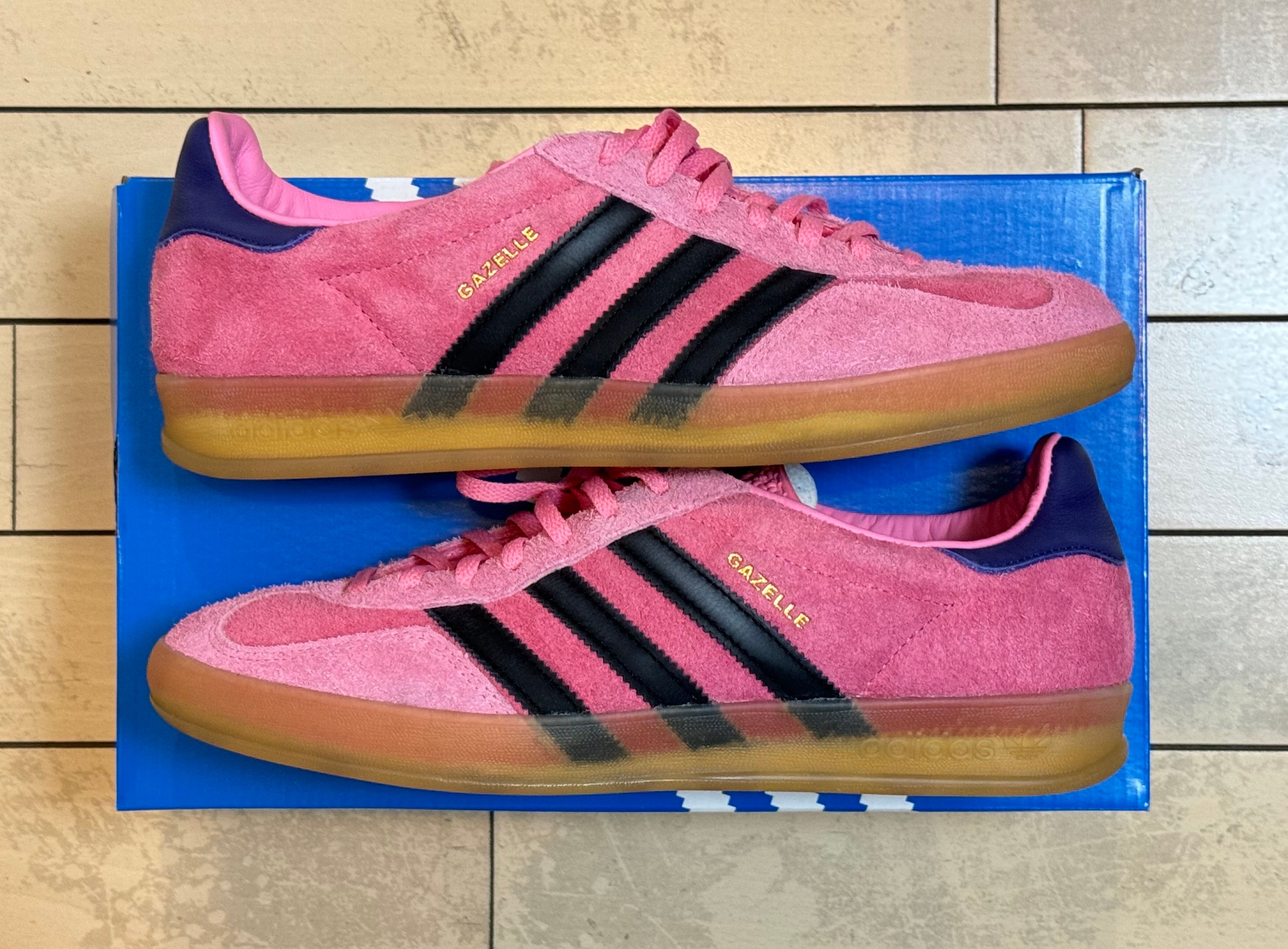 adidas Women's Gazelle Indoor "Bliss Pink/Core Black/Collegiate Purple"
