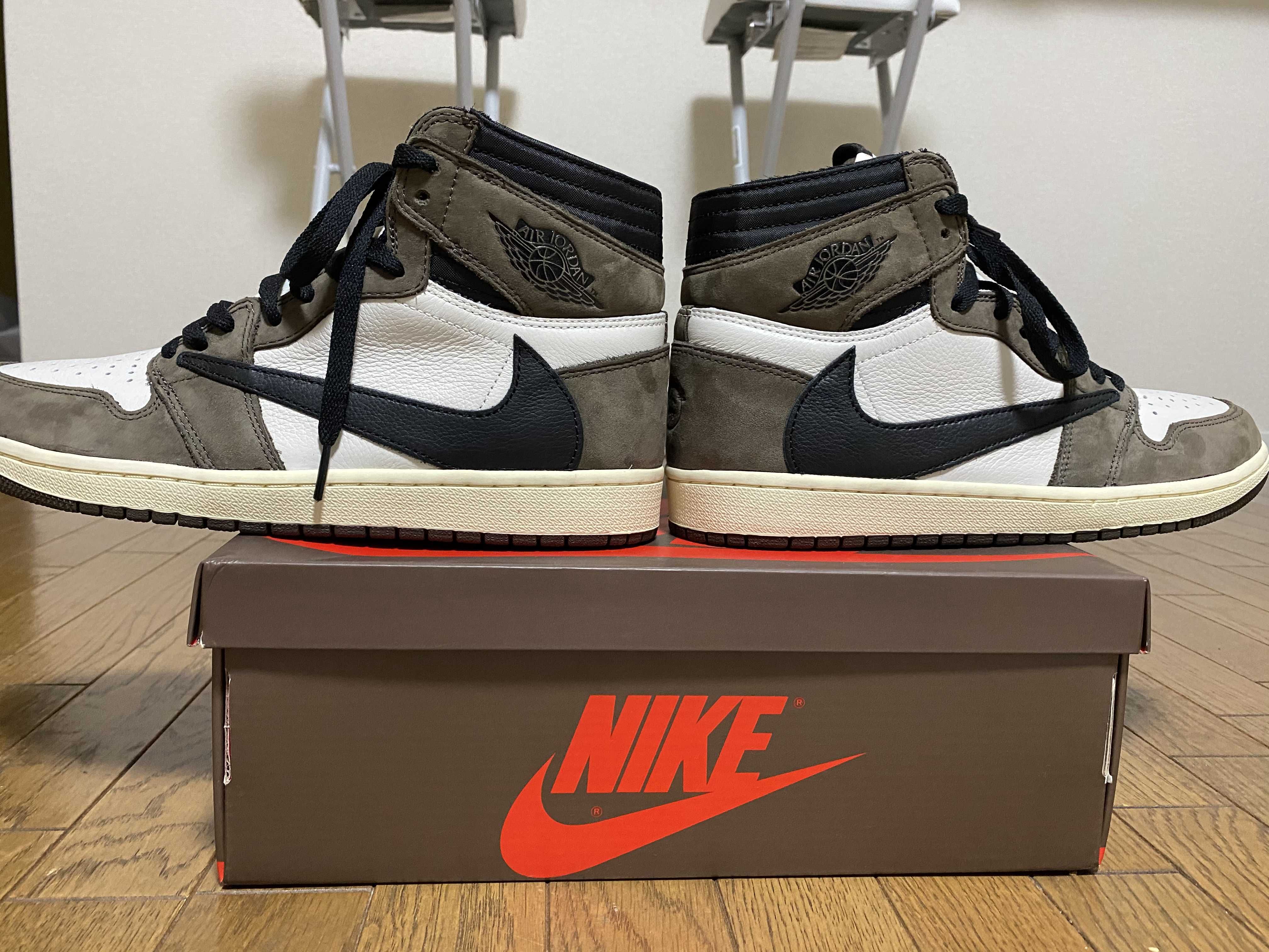 Travis Scott × Nike Air Jordan 1 Retro High OG TS SP "Sail/Dark Mocha"