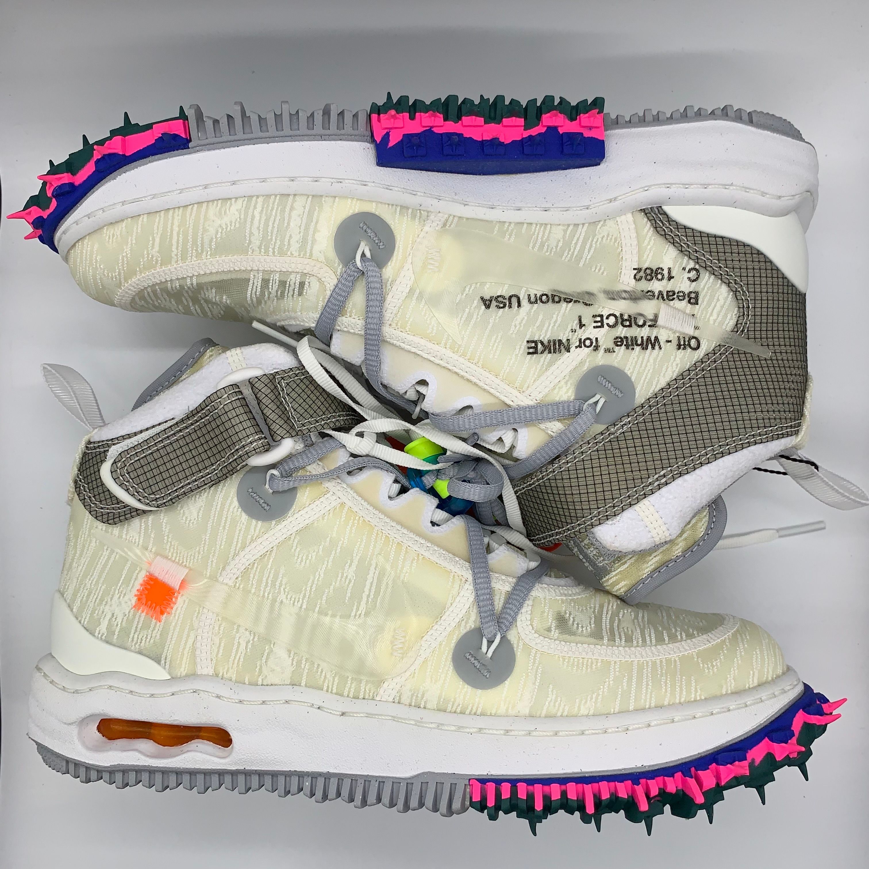 Off-White × Nike Air Force 1 Mid "White"