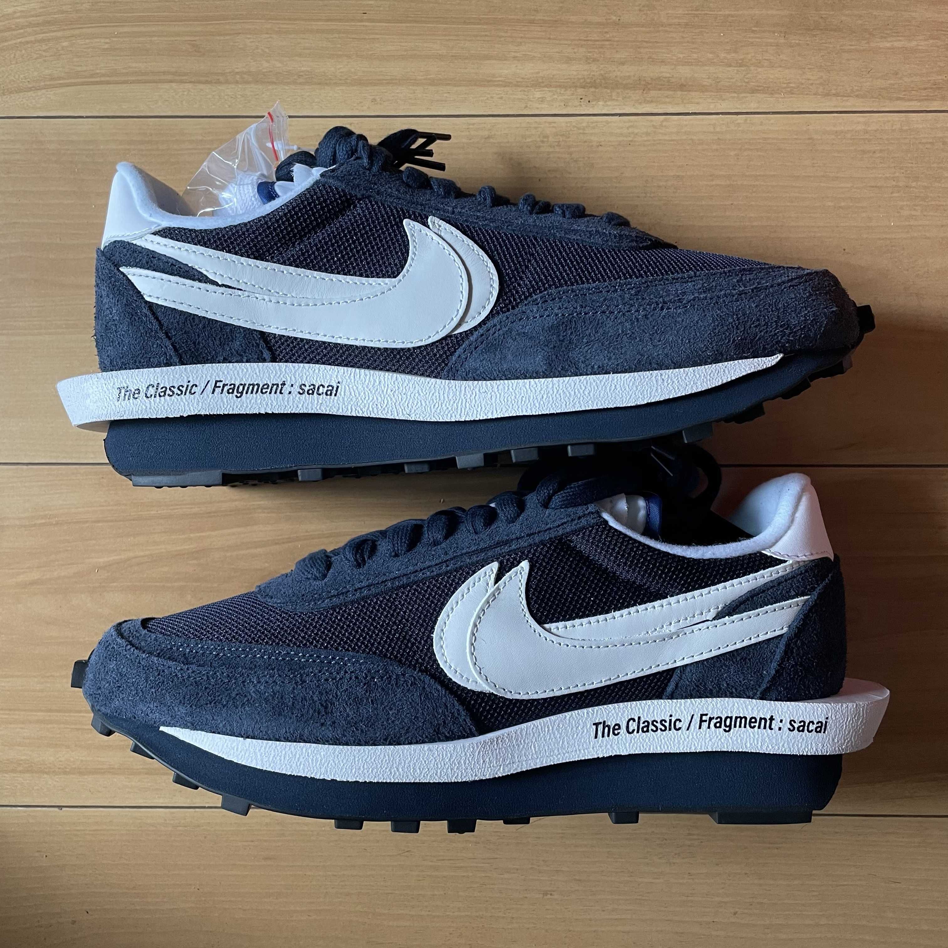 Fragment × sacai × Nike LD Waffle "Blackended Blue"