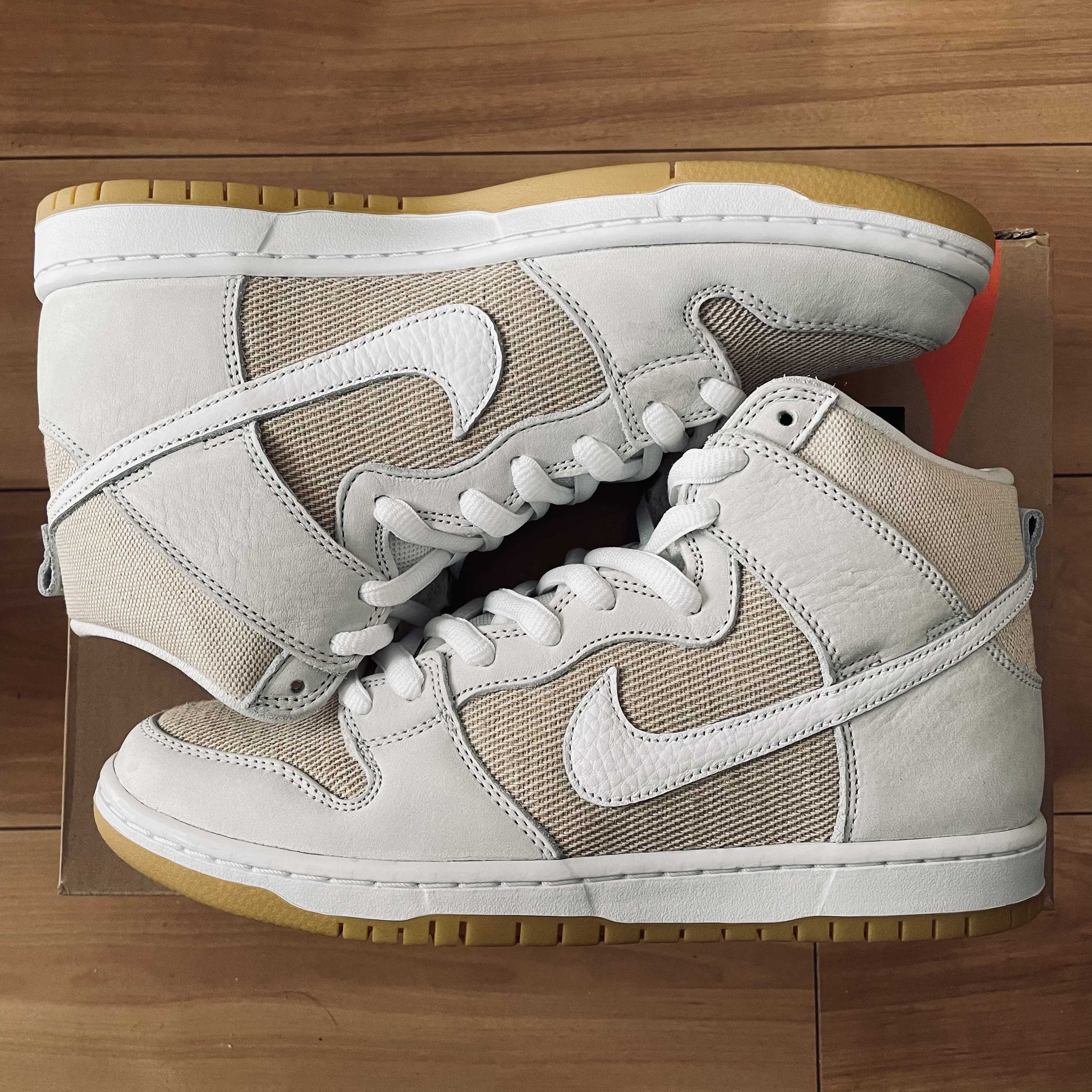 Nike SB Dunk High Pro ISO "Orange Label Unbleached Natural"