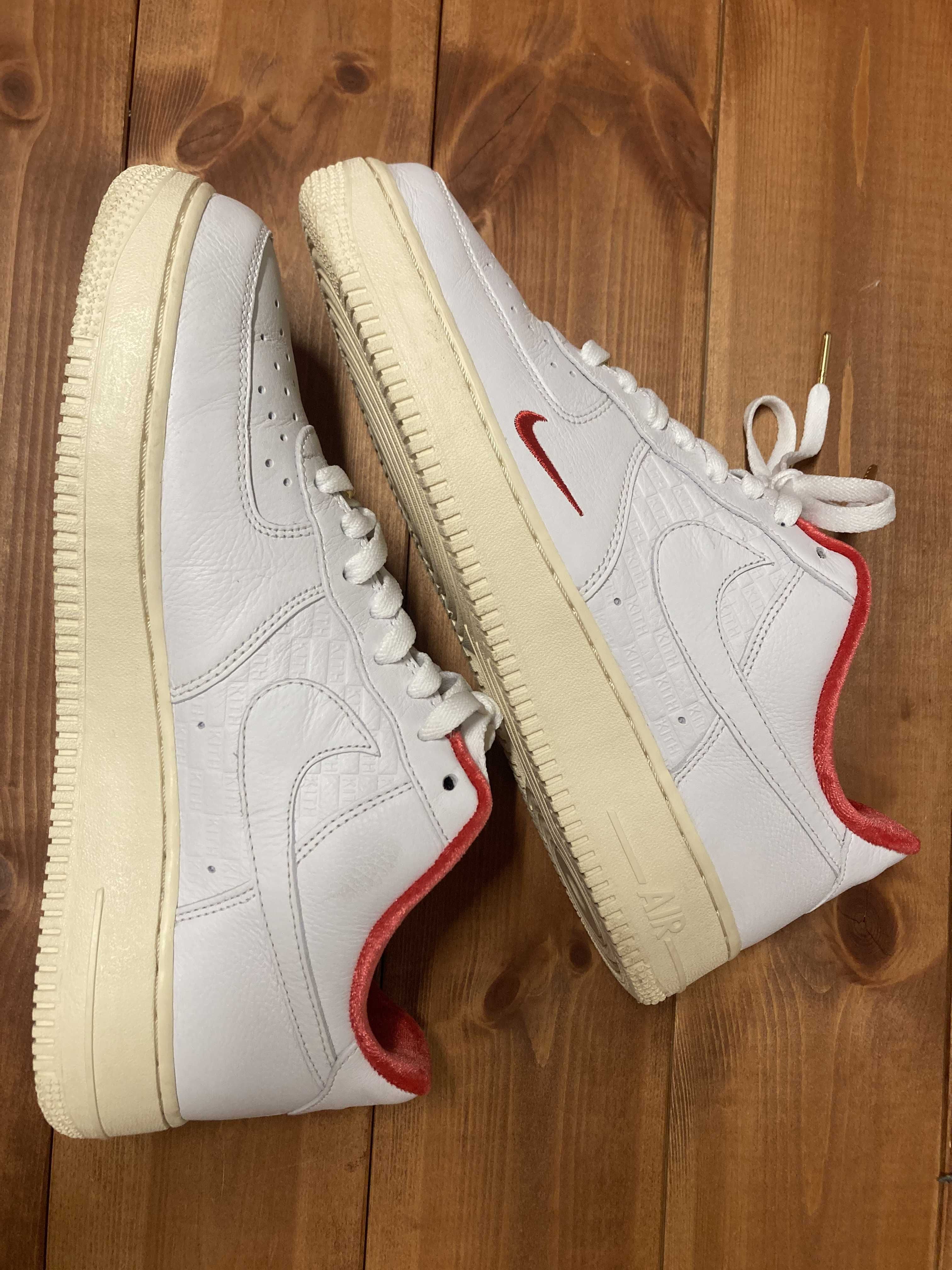 KITH × Nike Air Force 1 Low "White/Red"