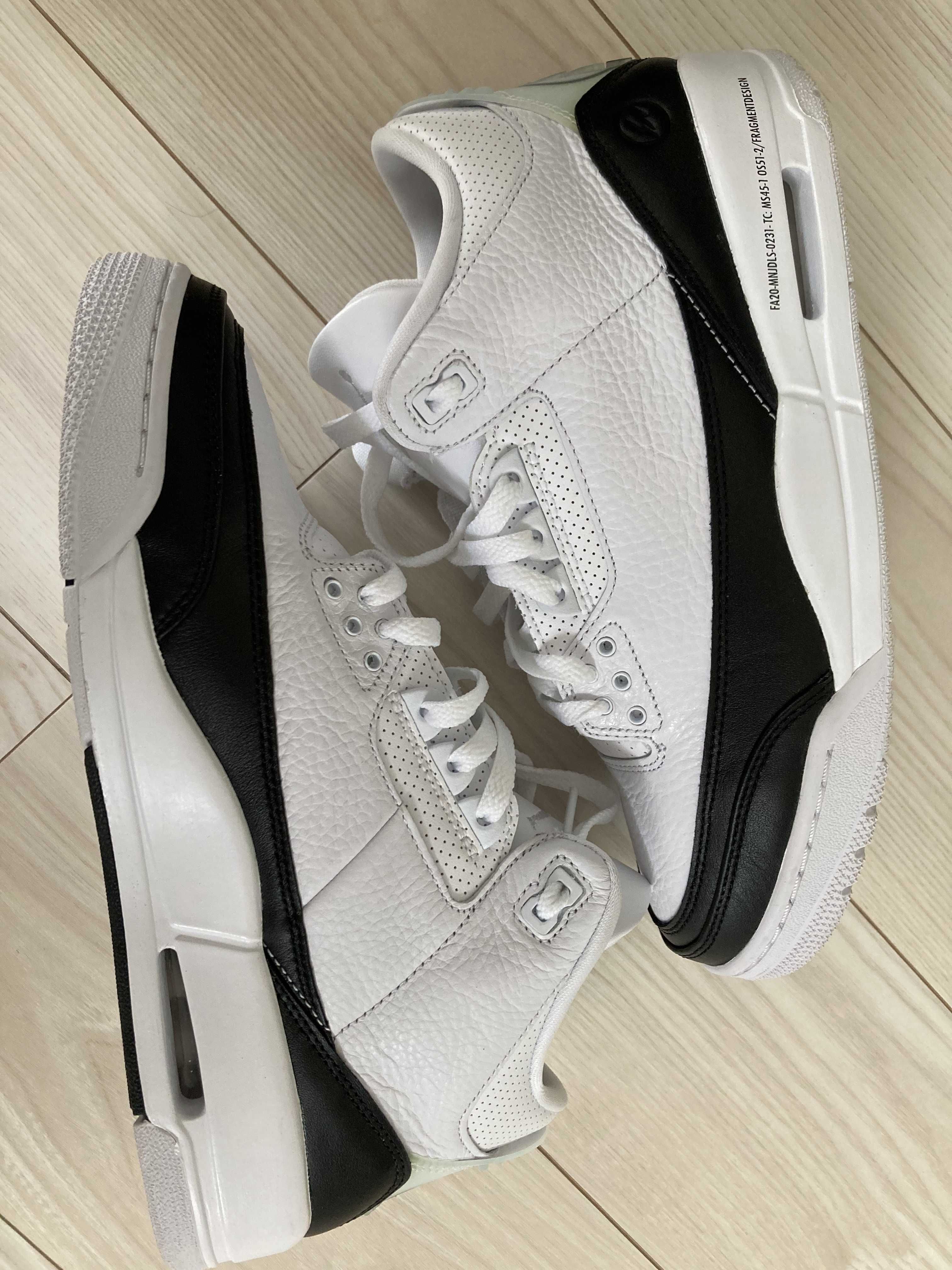 Fragment × Nike Air Jordan 3 "White/Black"