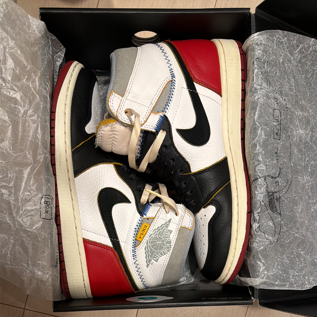 UNION × Nike Air Jordan 1 Retro High OG NRG "Varsity Red/Wolf Grey"