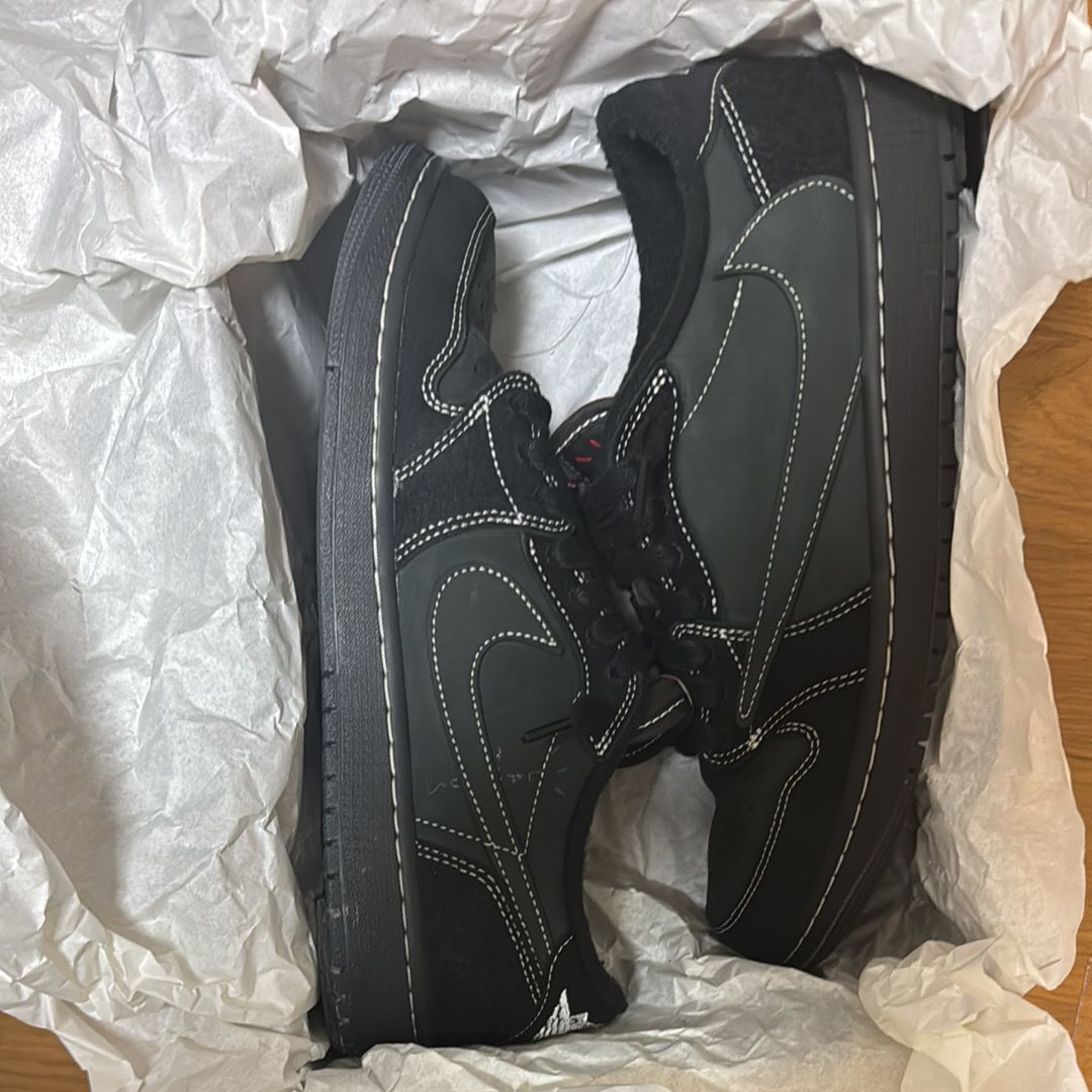 Travis Scott × Nike Air Jordan 1 Low OG SP "Black Phantom"