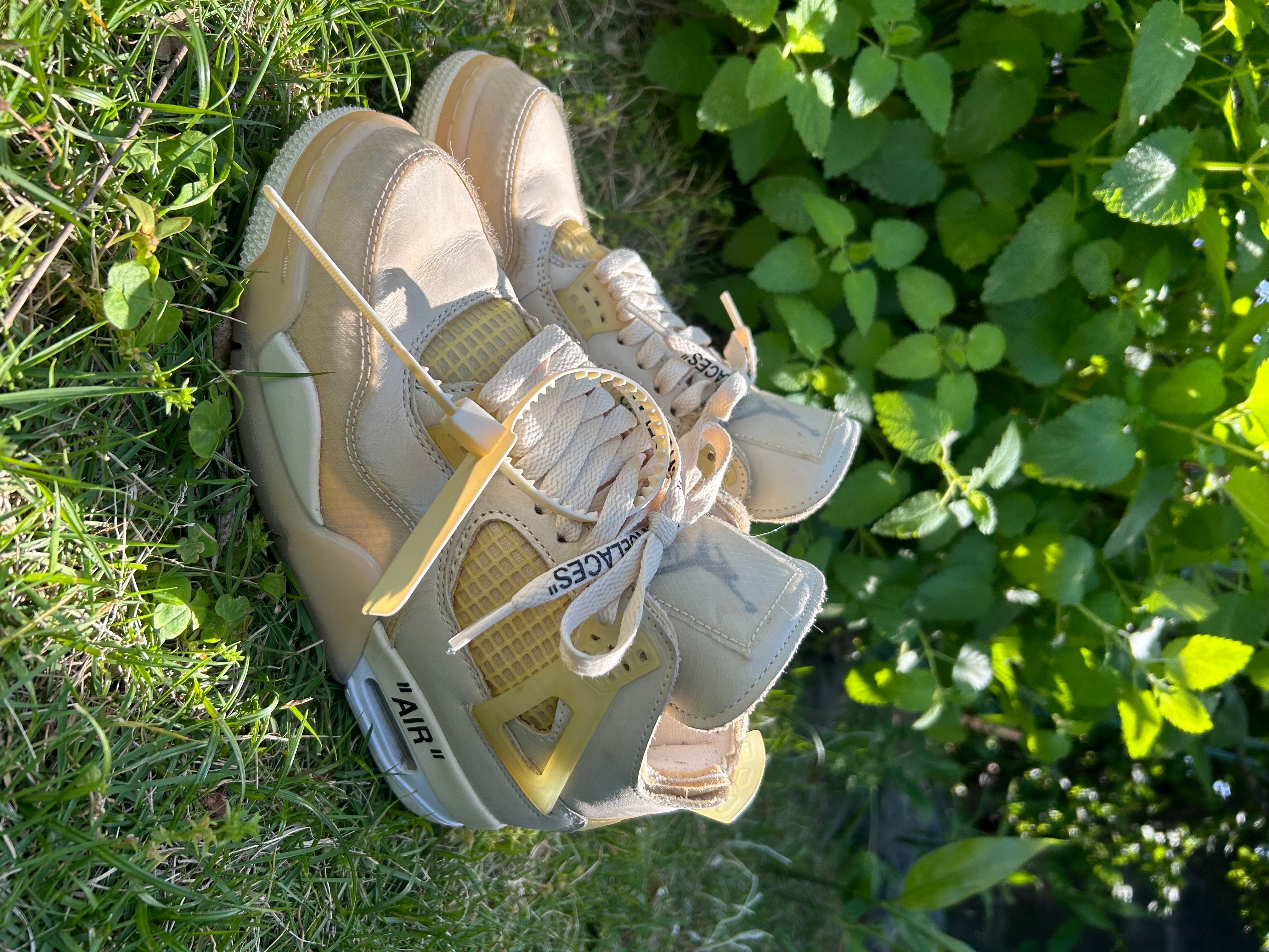 Off-White × Nike Women's Air Jordan 4 SP "Sail"