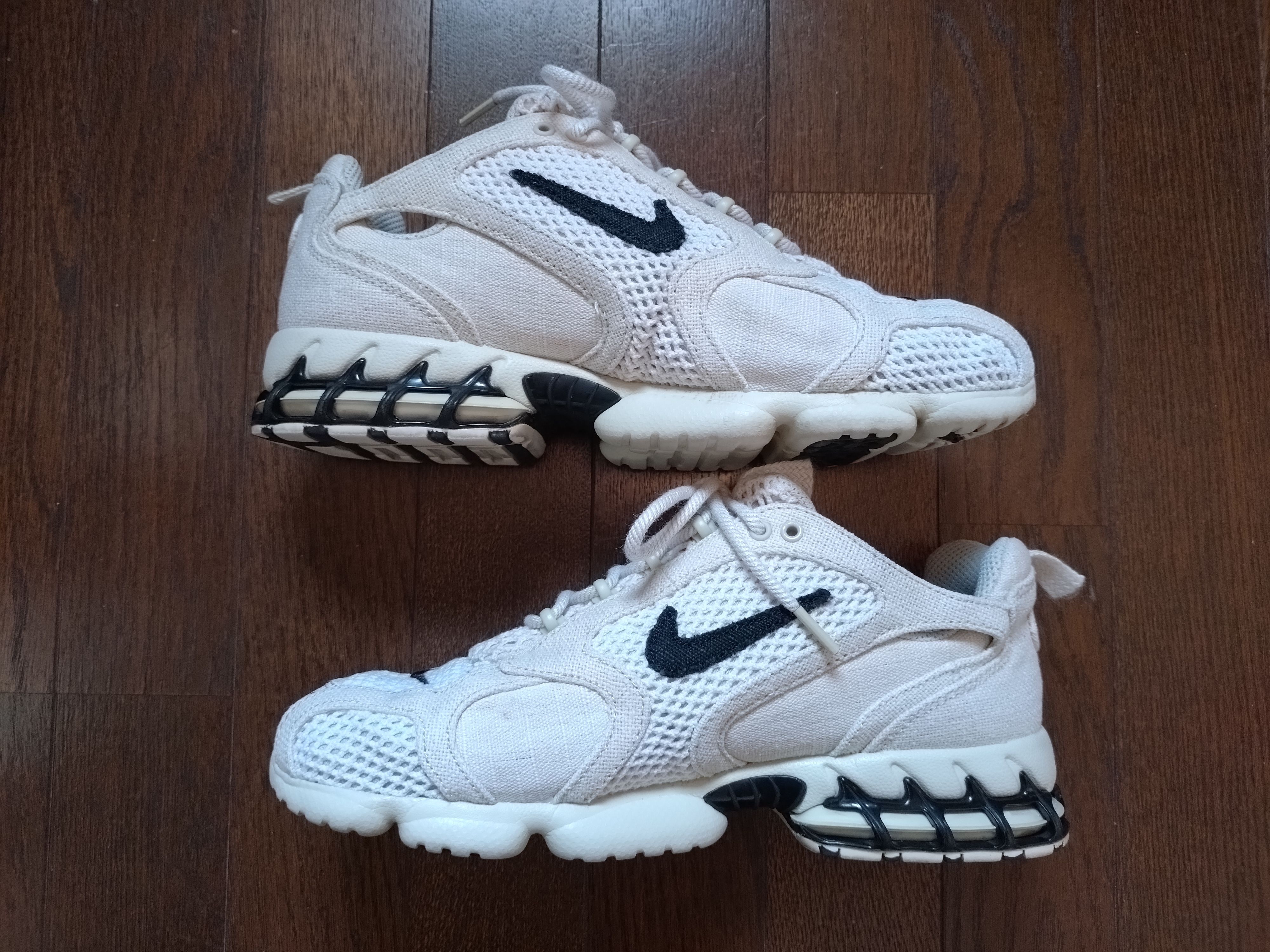 Stussy × Nike Air Zoom Spiridon CG 2 "Fossil/Black"