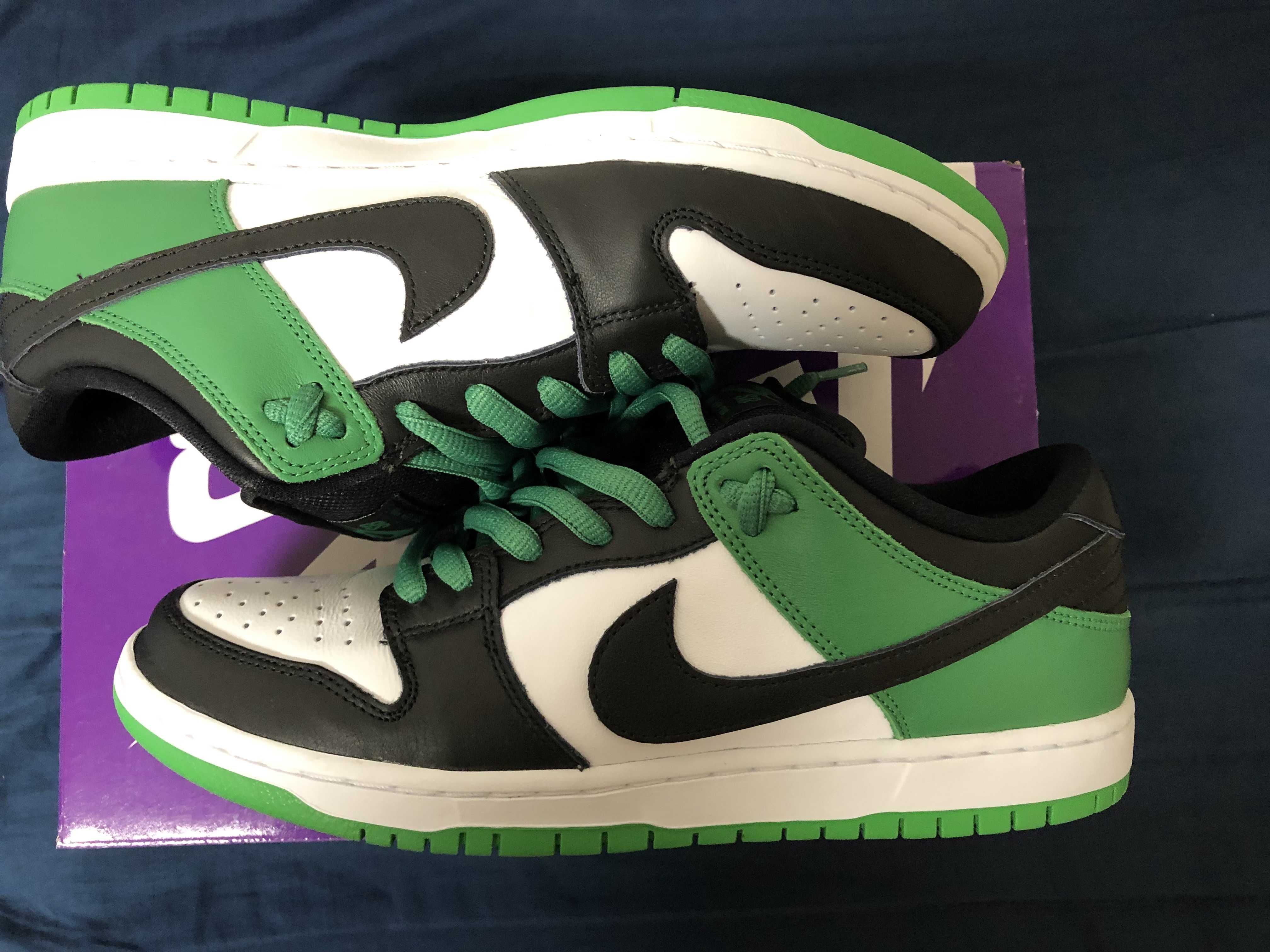 Nike SB Dunk Low Pro "Black and Classic Green"