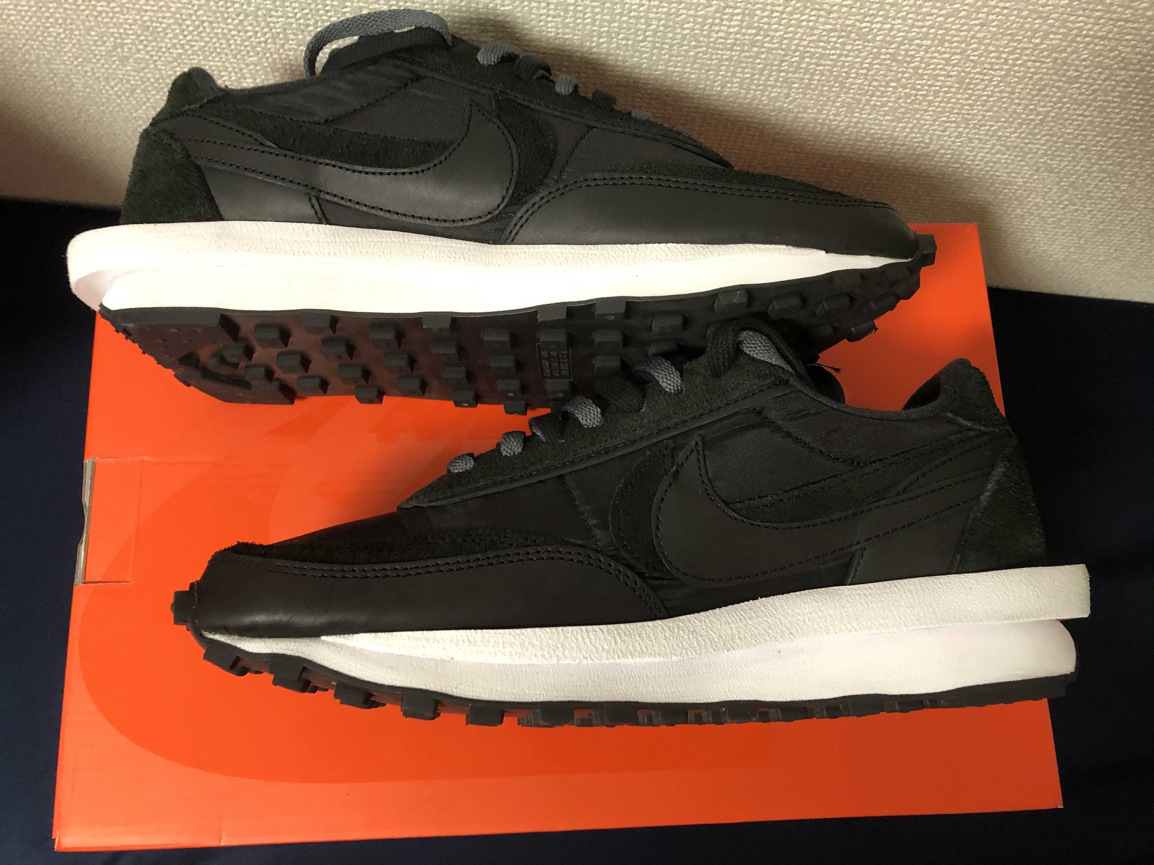 sacai × Nike LDV Waffle "Triple Black"