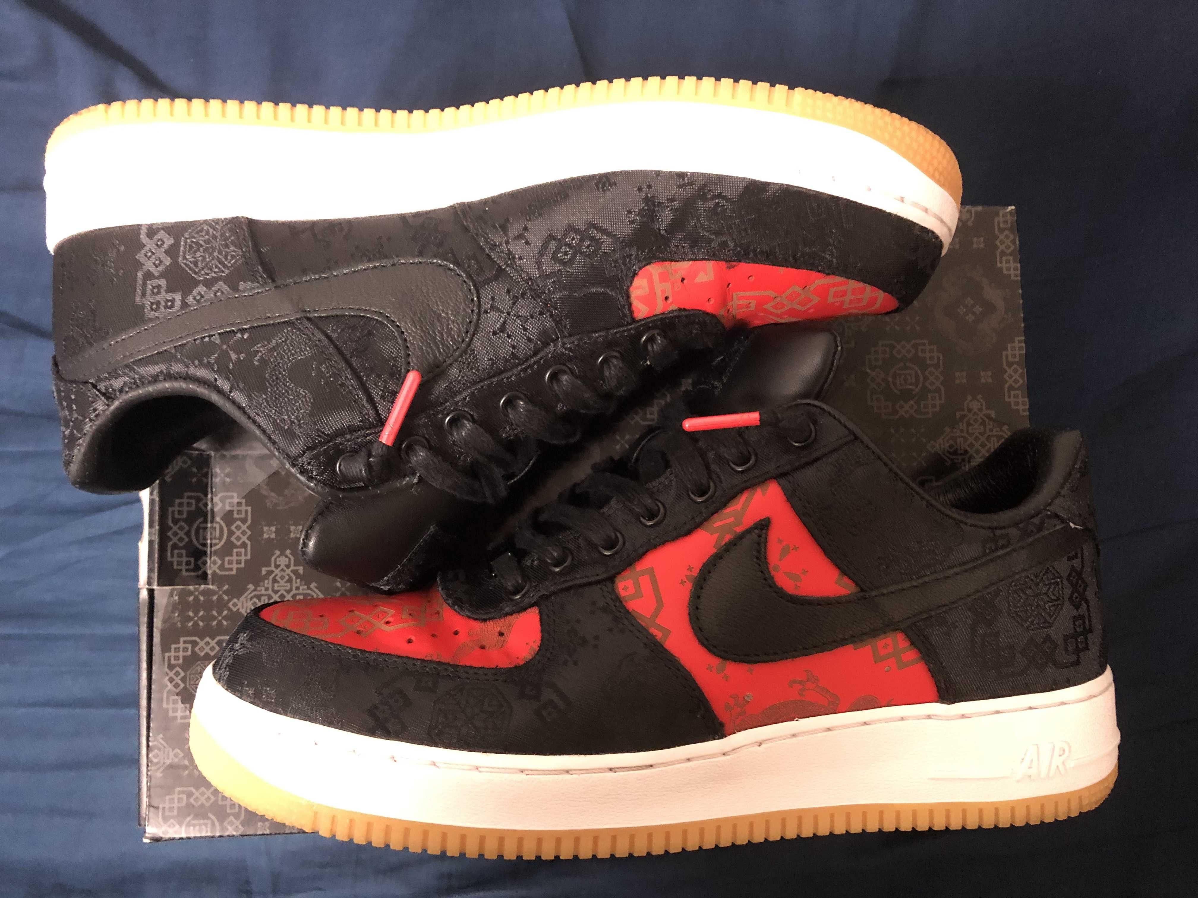 Fragment × CLOT × Nike Air Force 1 Low "Black"