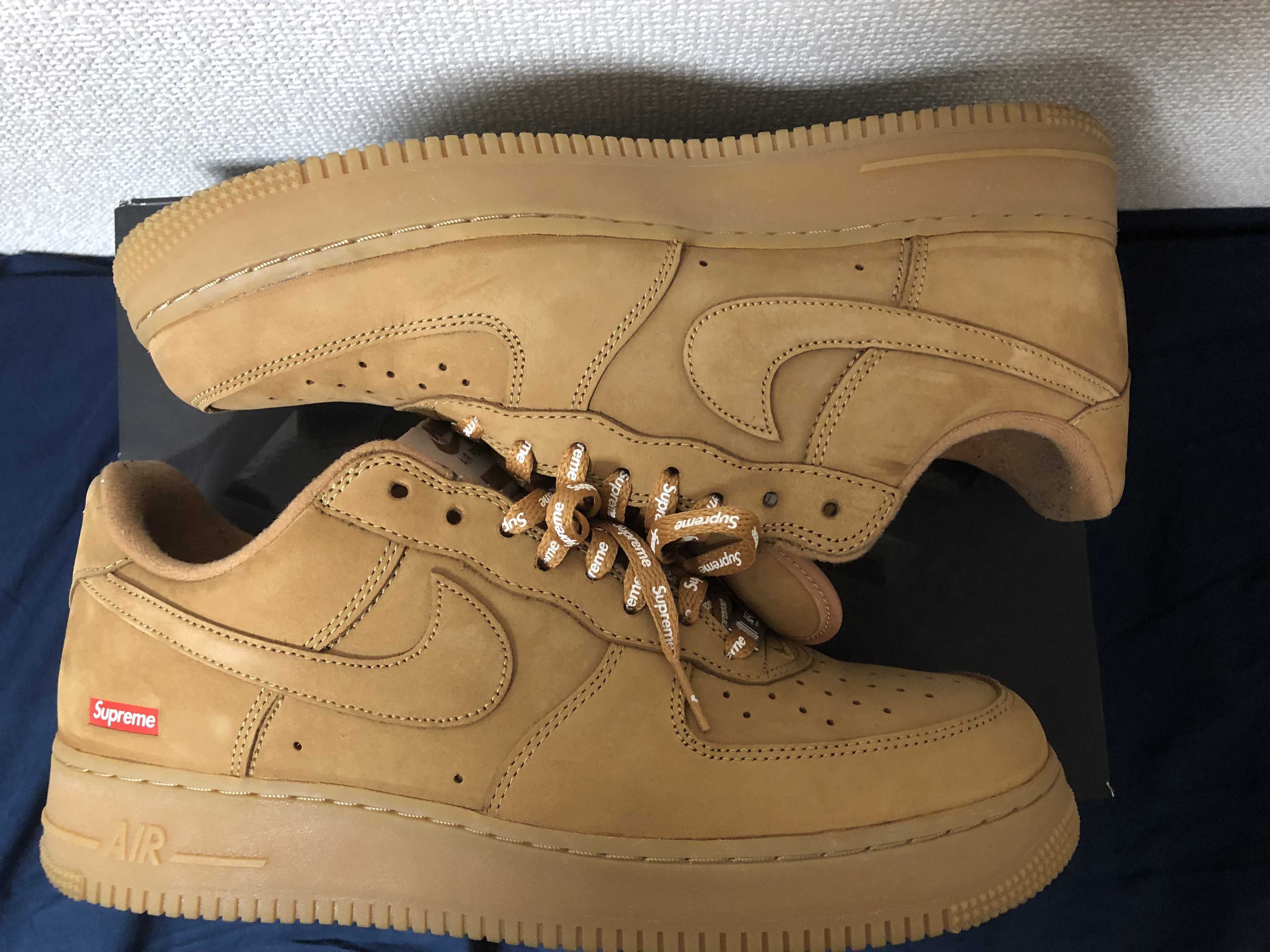 Supreme × Nike Air Force 1 Low "Flax/Wheat"