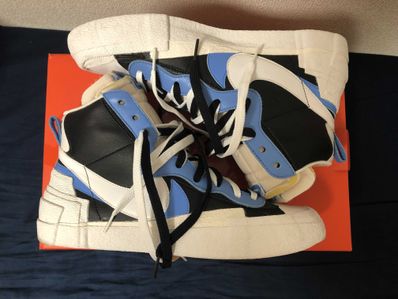 sacai × NIKE BLAZER MID "BLACK / BLUE"