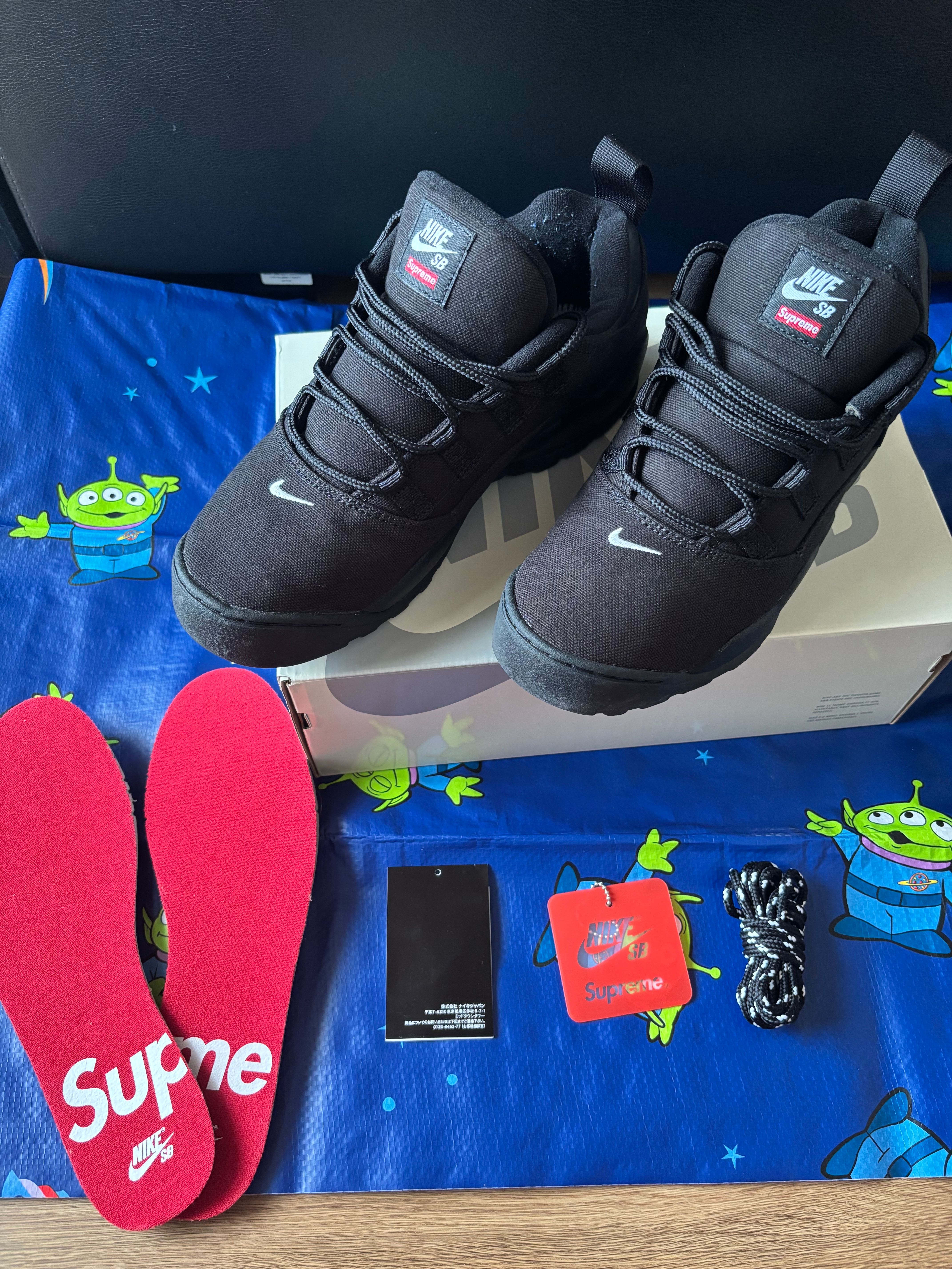Supreme × Nike SB Darwin Low "Black"