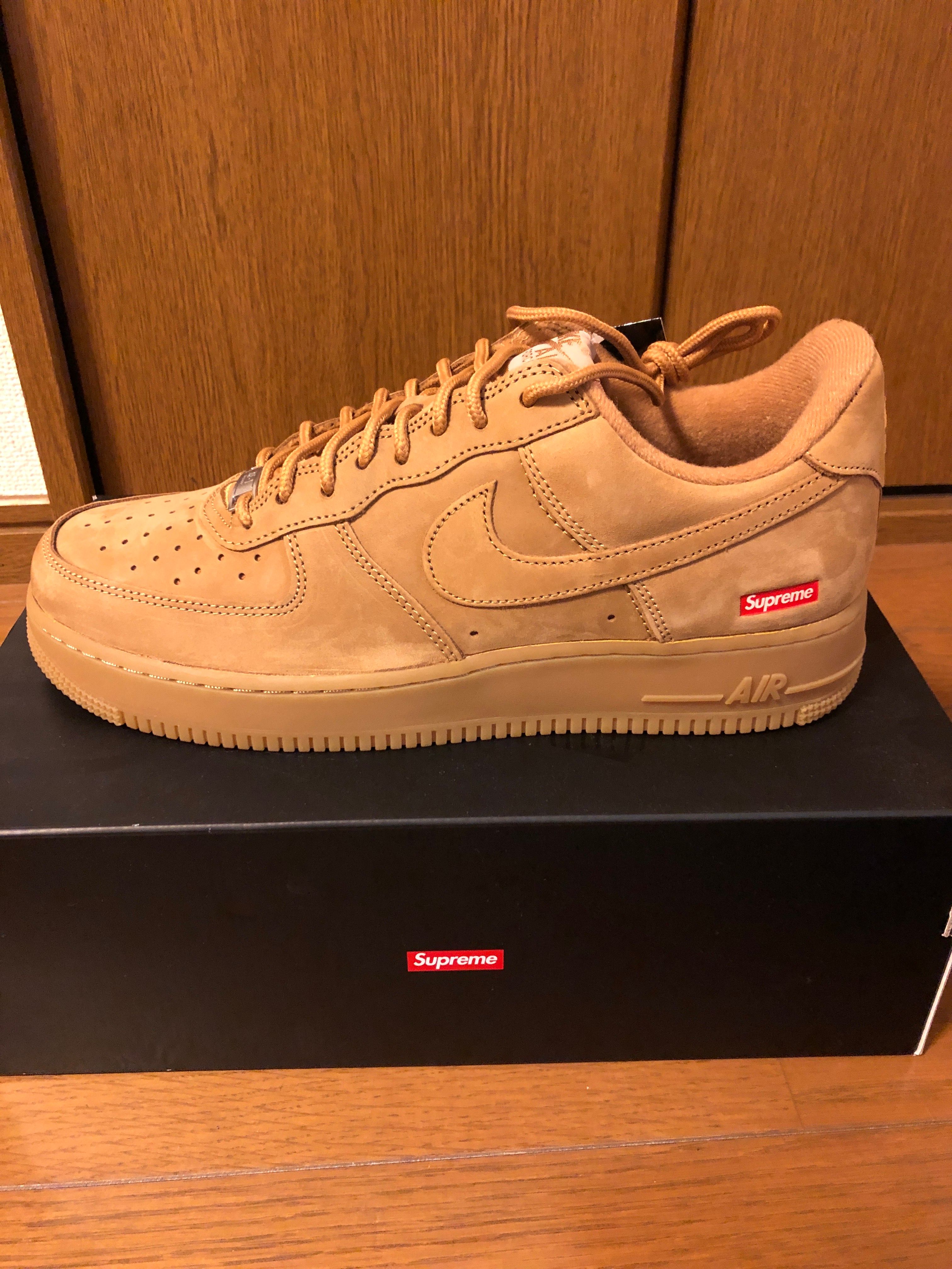 Supreme × Nike Air Force 1 Low "Flax/Wheat"