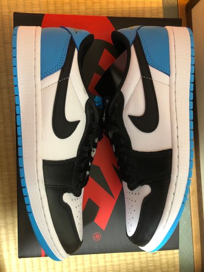 Nike Air Jordan 1 Low OG "Black and Dark Powder Blue/UNC"