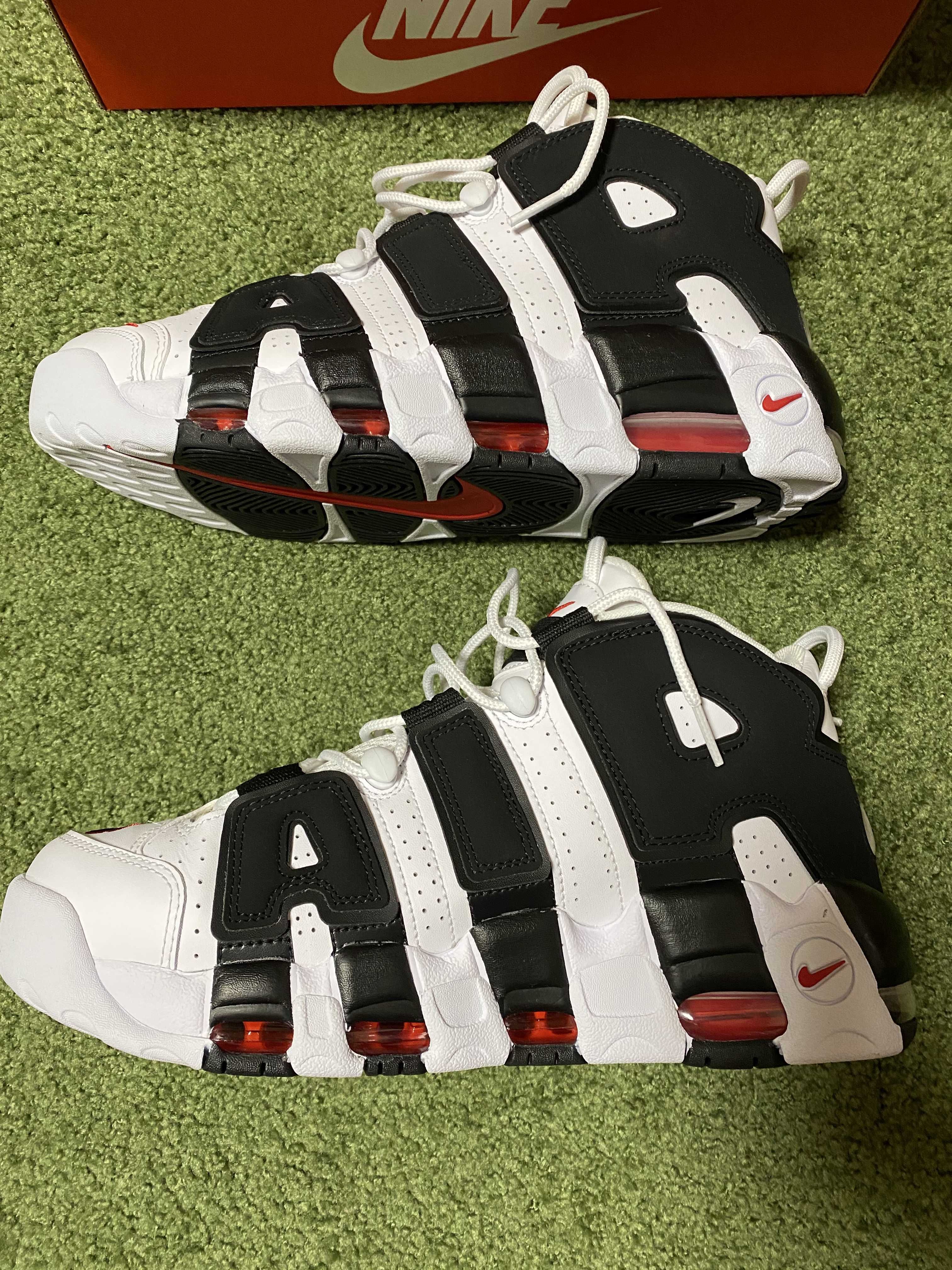 NIKE AIR MORE UPTEMPO "WHITE/BLACK/UNIVERSITY RED"(2020)