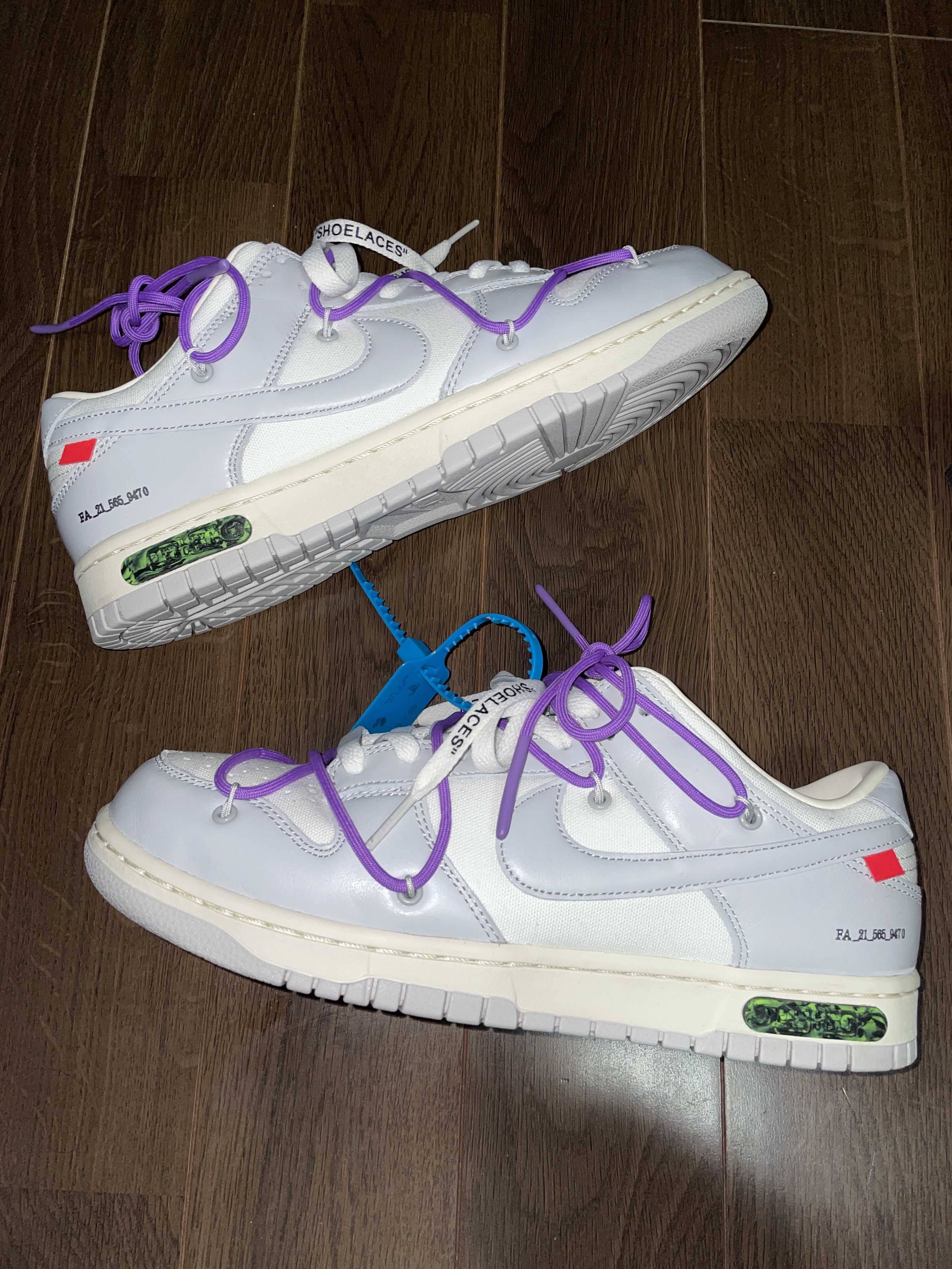 Off-White × Nike Dunk Low "Sail/Neutral Gray"