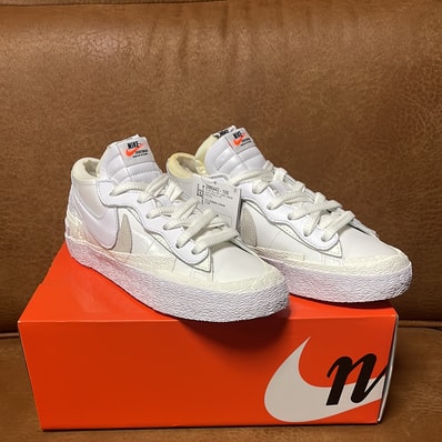 sacai × Nike Blazer Low "White Patent Leather"