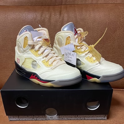 Off-White × Nike Air Jordan 5 "Sail"