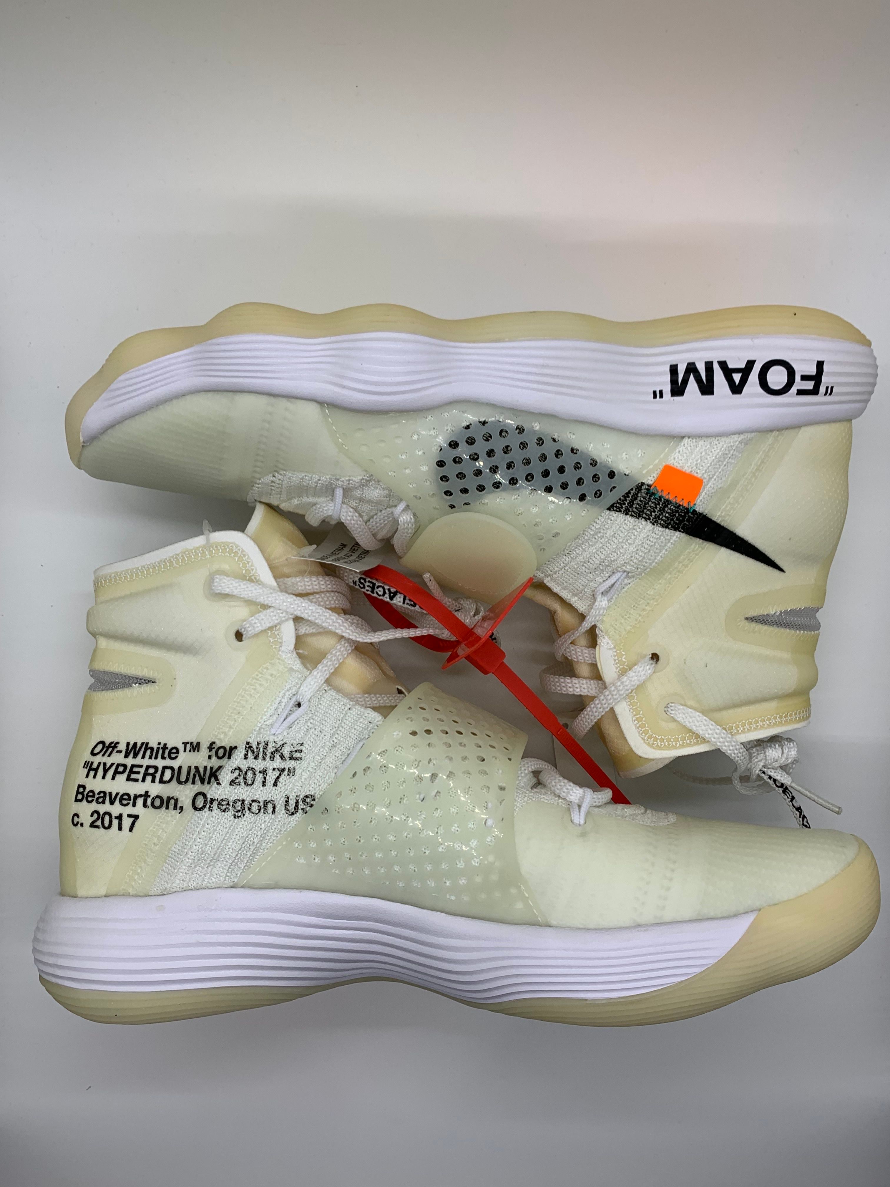 Off-White × Nike React Hyperdunk 2017 Flyknit "The 10/White"