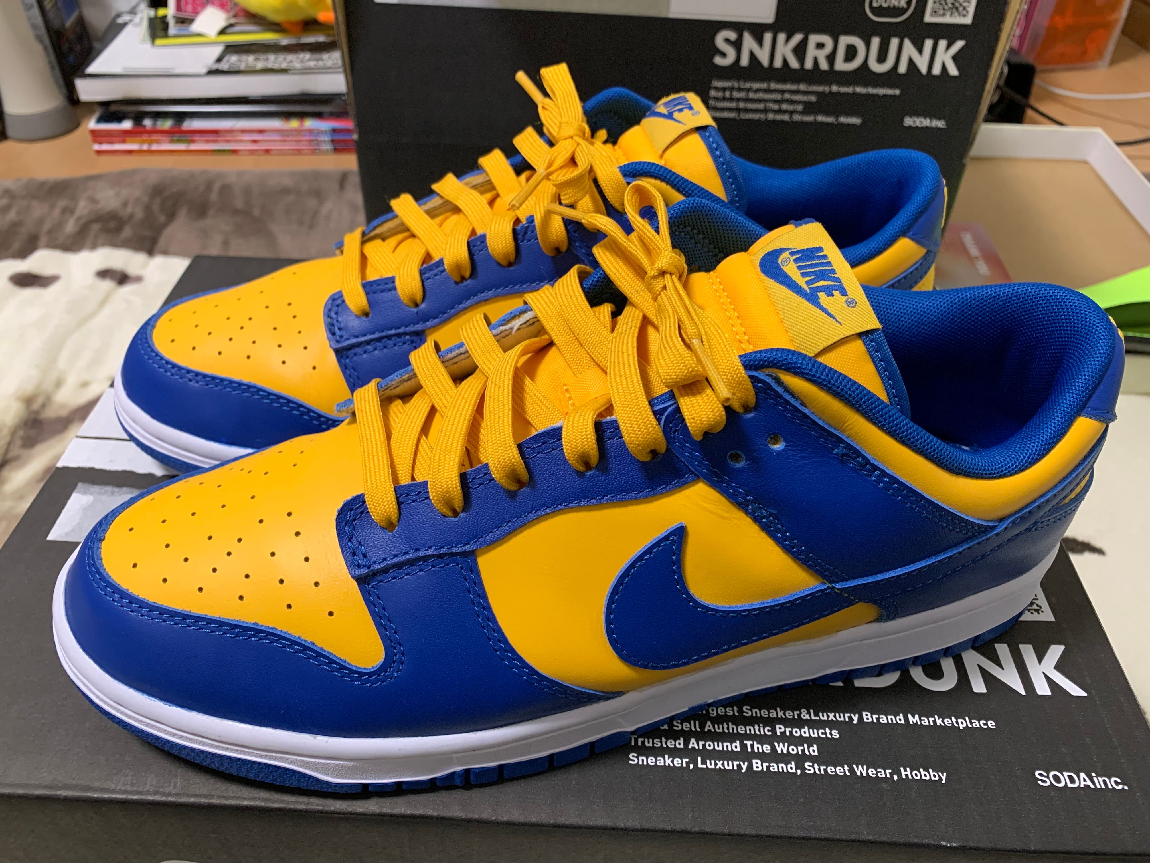 Nike Dunk Low "Blue Jay and University Gold"