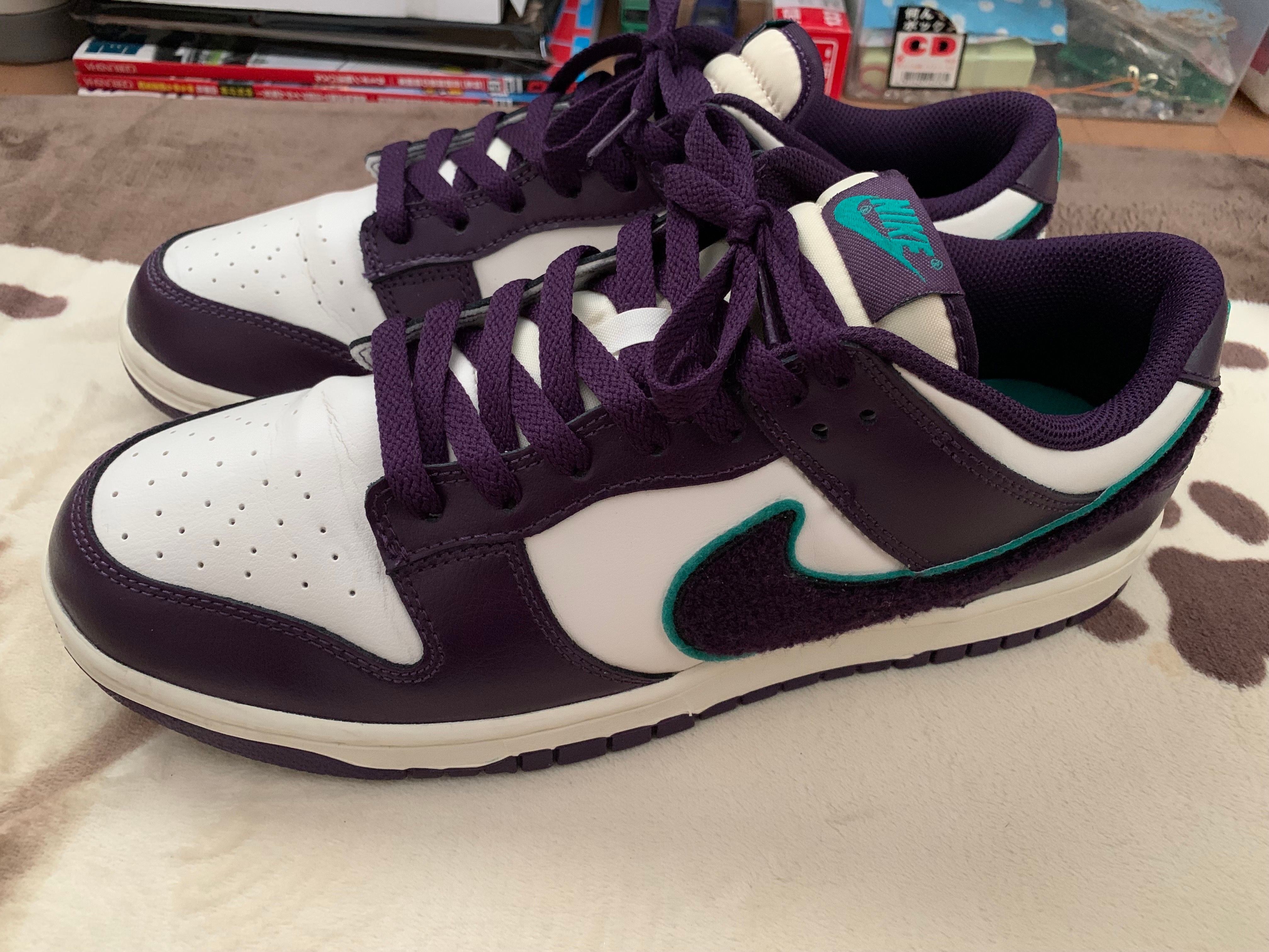 Nike Dunk Low Retro Chenille Swoosh "Grand Purple"