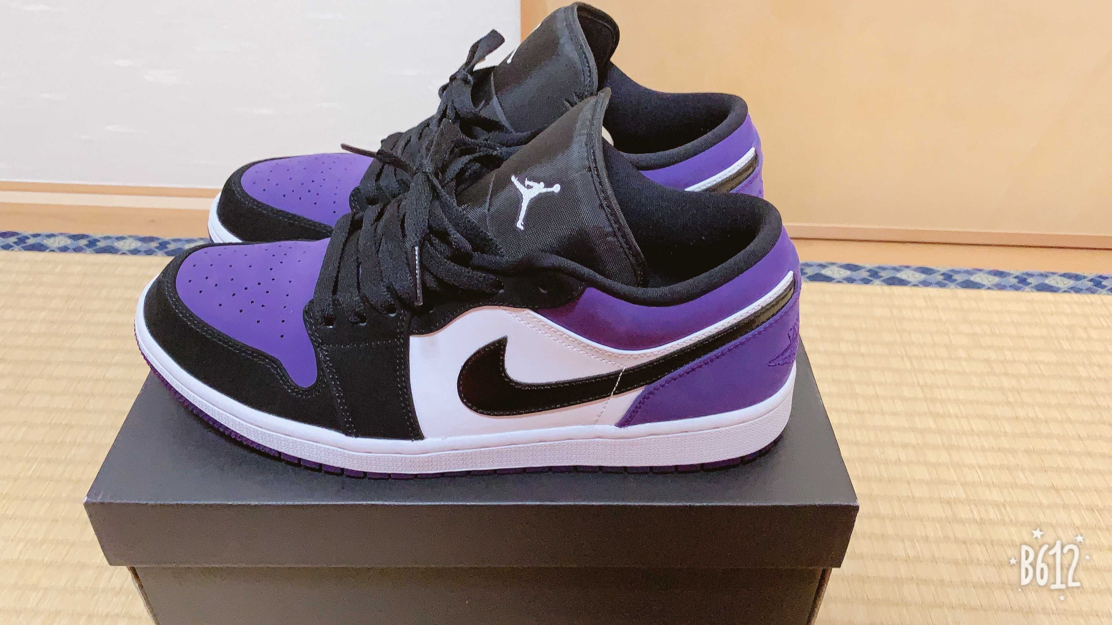 Nike Air Jordan 1 Retro Low "White/Black/Court Purple" 