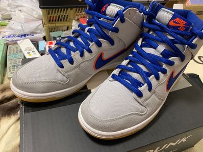 Nike SB Dunk High "Rush Blue and Team Orange/New York Mets"
