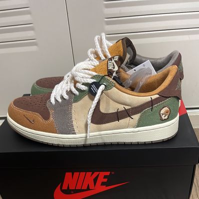 Zion Williamson × Nike Air Jordan 1 Low OG "Flax and Oil Green"