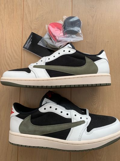 Travis Scott × Nike Women's Air Jordan 1 Low OG "Medium Olive"