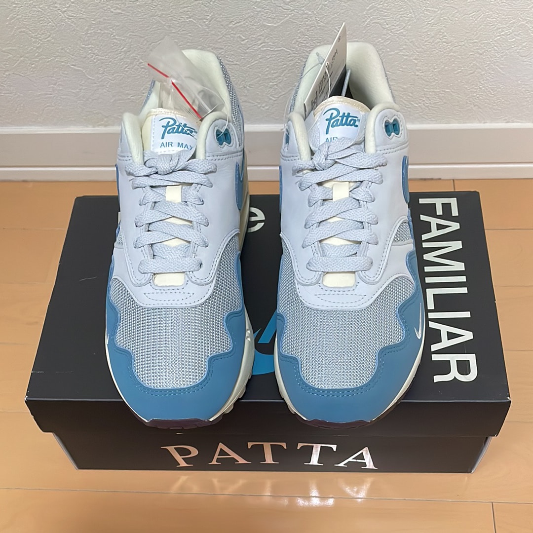 パタ × ナイキ エアマックス1 "ノイズアクア"