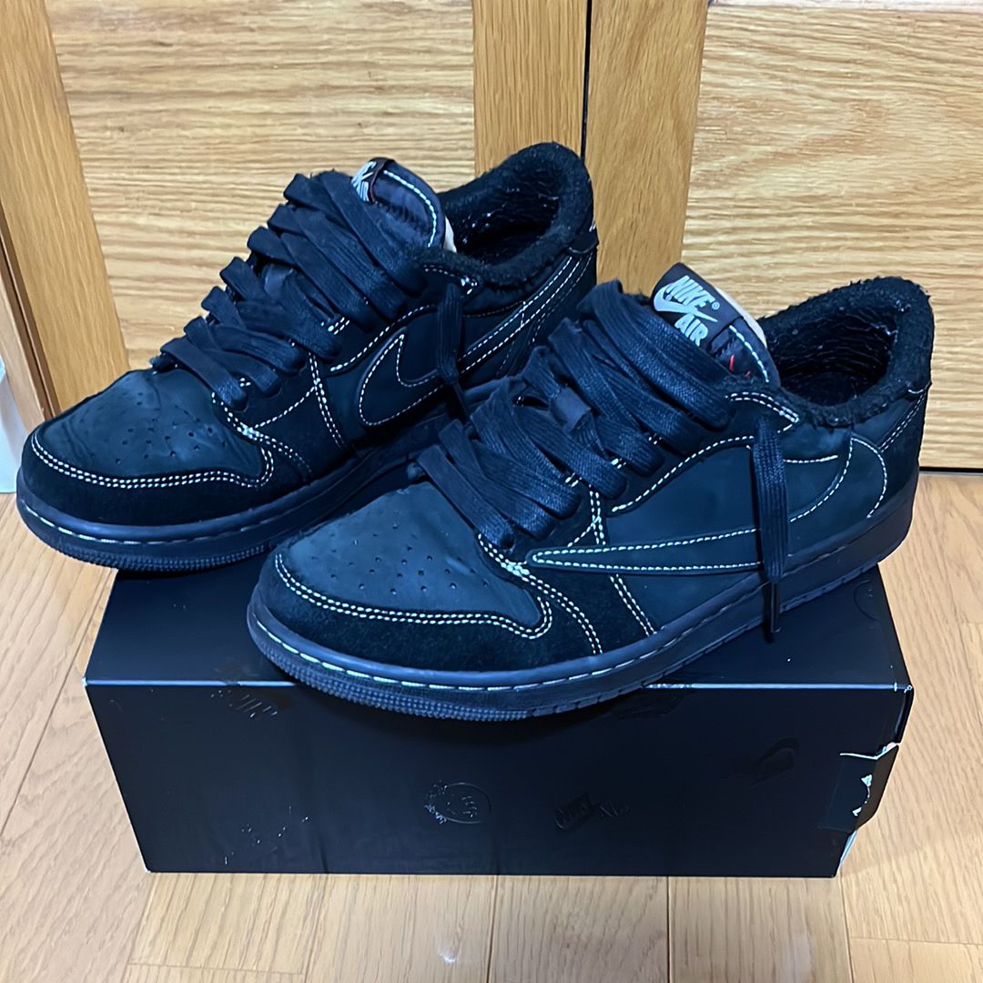 Travis Scott × Nike Air Jordan 1 Low OG SP "Black Phantom"