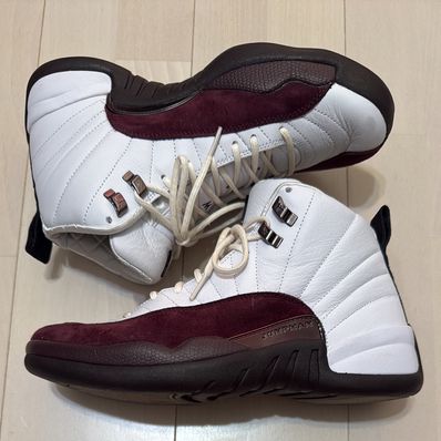 A Ma Maniere × Nike Women's Air Jordan 12 "White and Burgundy Crush"