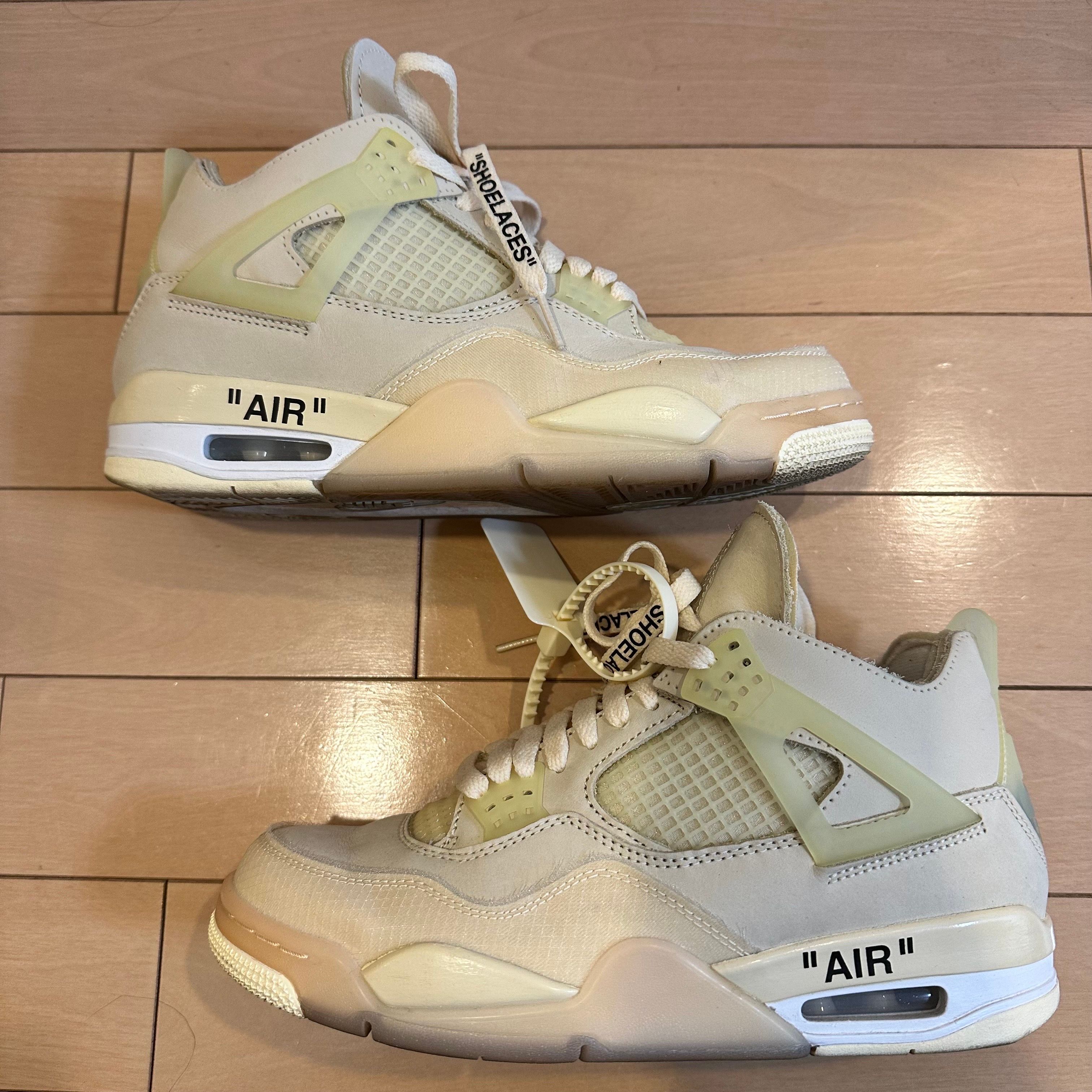 Off-White × Nike Women's Air Jordan 4 SP "Sail"