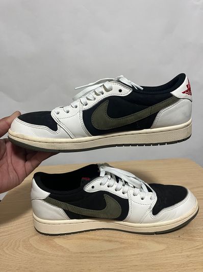 Travis Scott × Nike Women's Air Jordan 1 Low OG "Medium Olive"