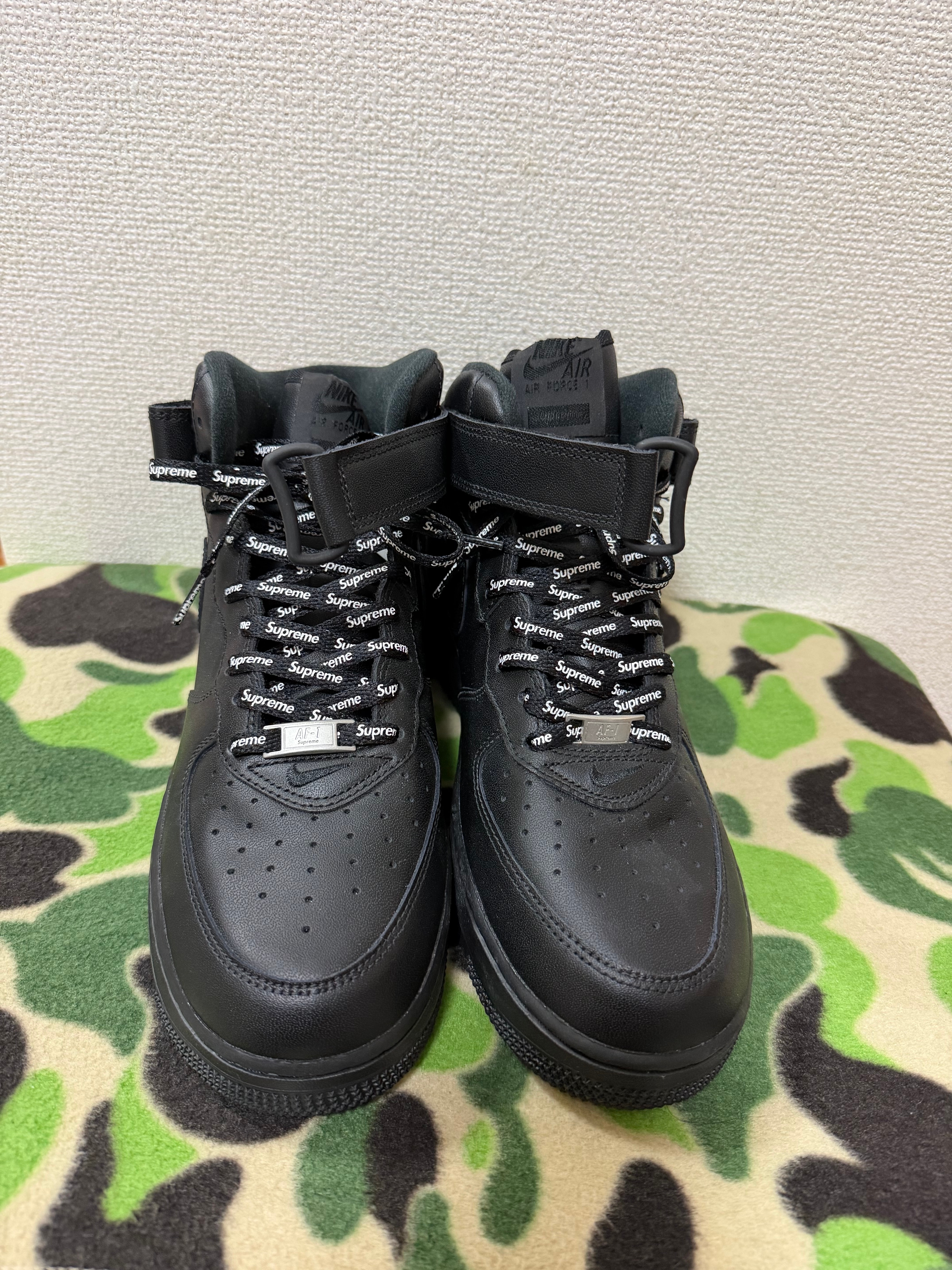 Supreme × Nike Air Force 1 Mid "Black" FW24