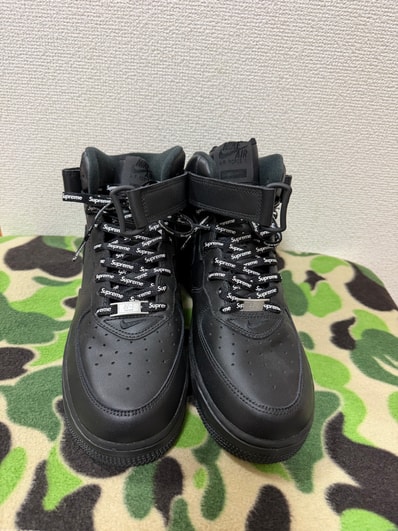 Supreme × Nike Air Force 1 Mid "Black" FW24