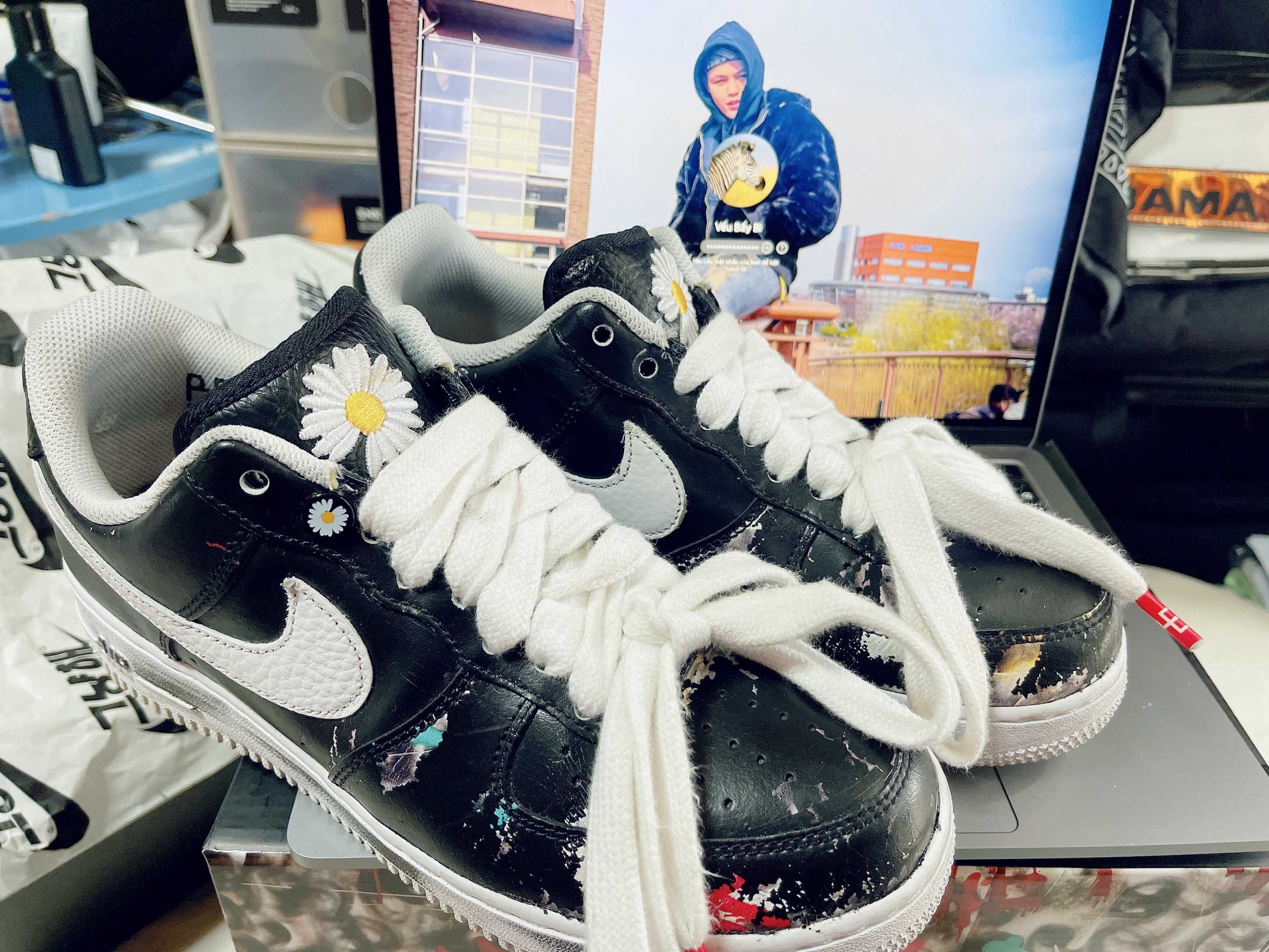 PEACEMINUSONE × Nike Air Force 1 Low Para Noise "Black" / G-DRAGON