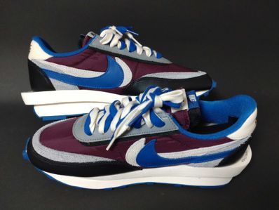 UNDERCOVER × sacai × Nike LD Waffle "Night Maroon/Pale Ivory-Ground Grey-Team Royal"