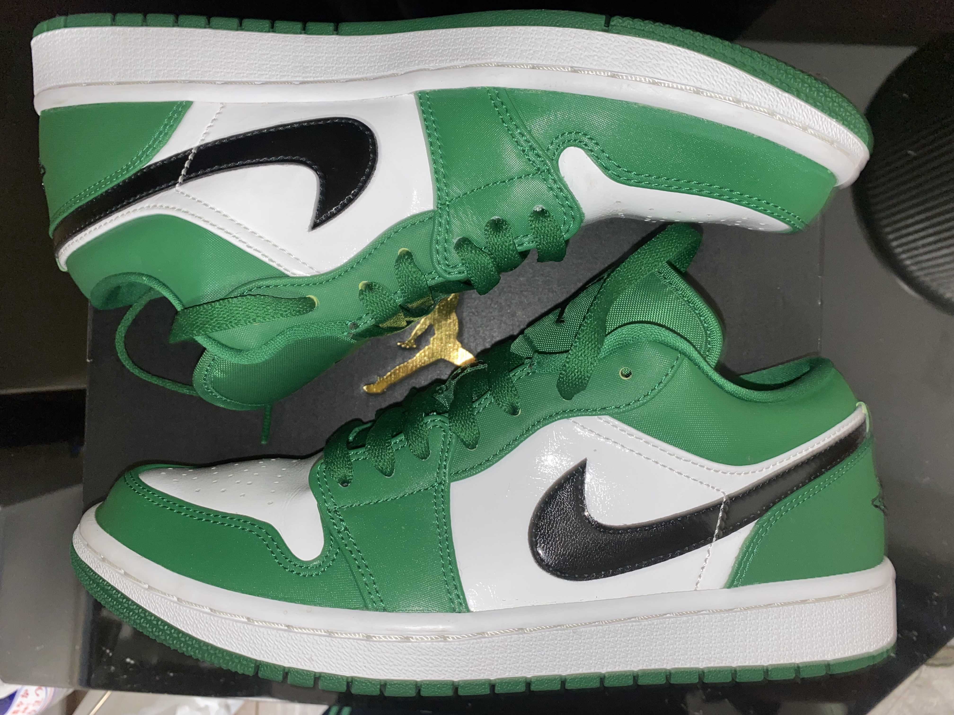 NIKE AIR JORDAN 1 LOW "PINE GREEN/WHITE"