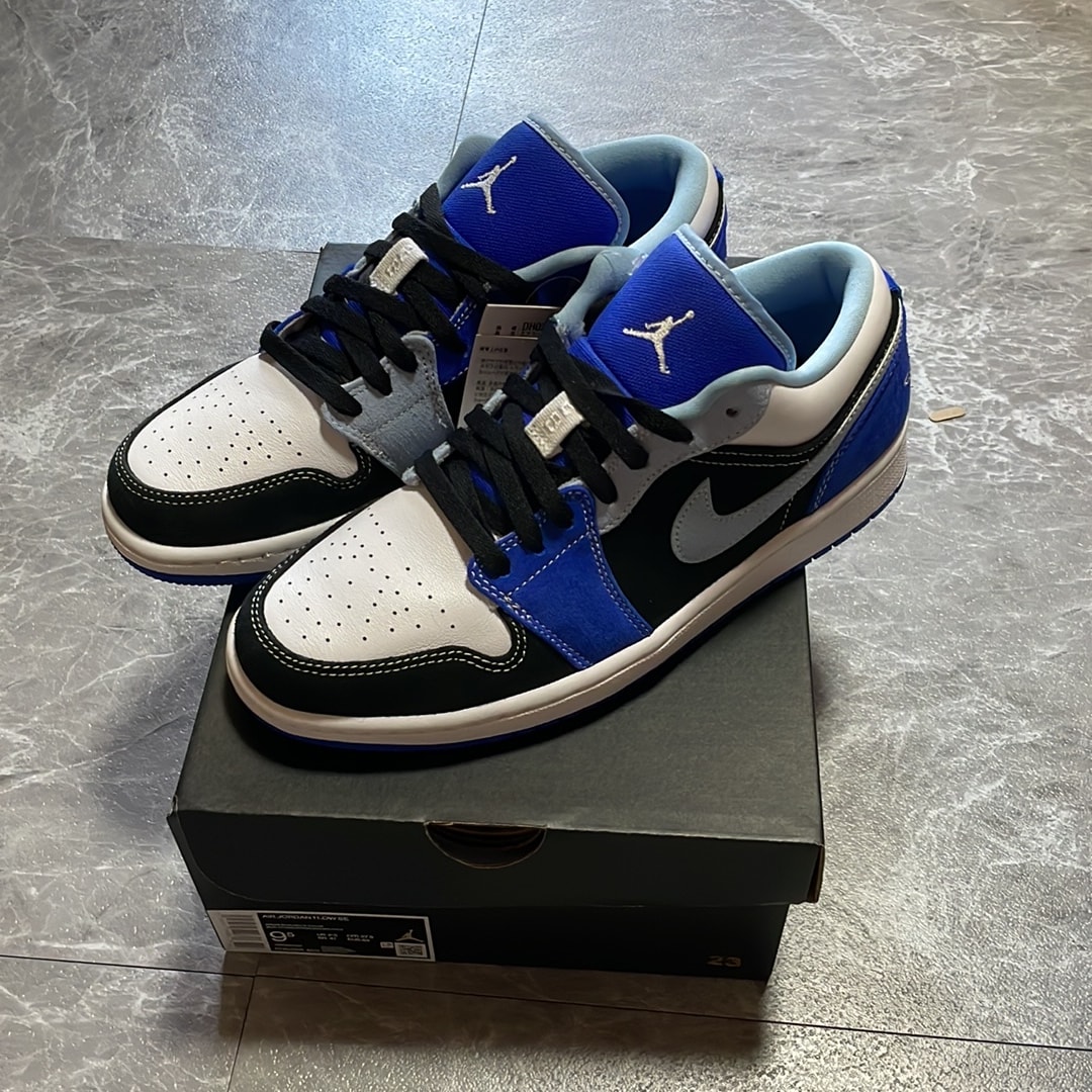 Nike Air Jordan 1 Low "White/Black/Blue"