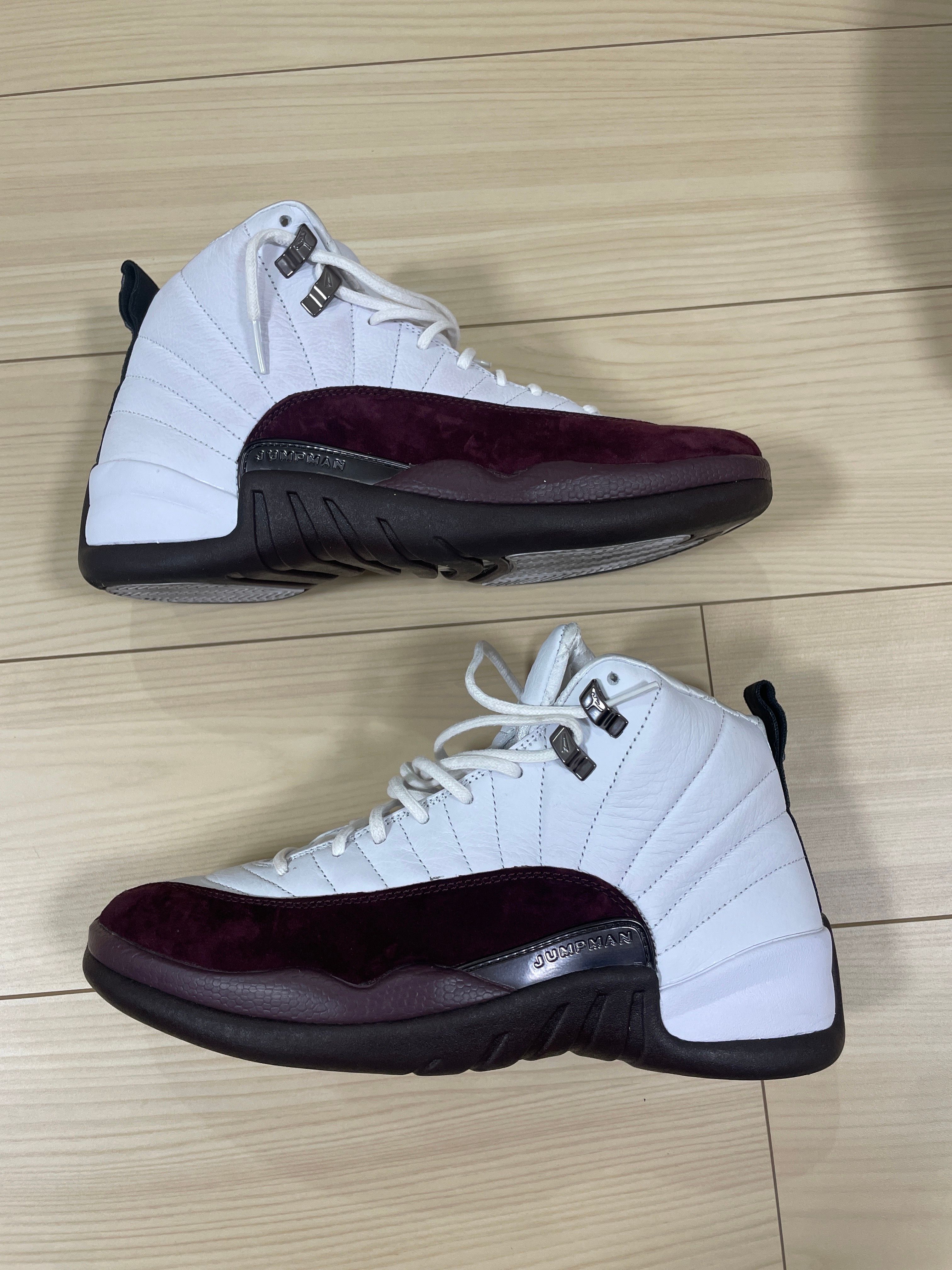 A Ma Maniere × Nike Women's Air Jordan 12 "White and Burgundy Crush"