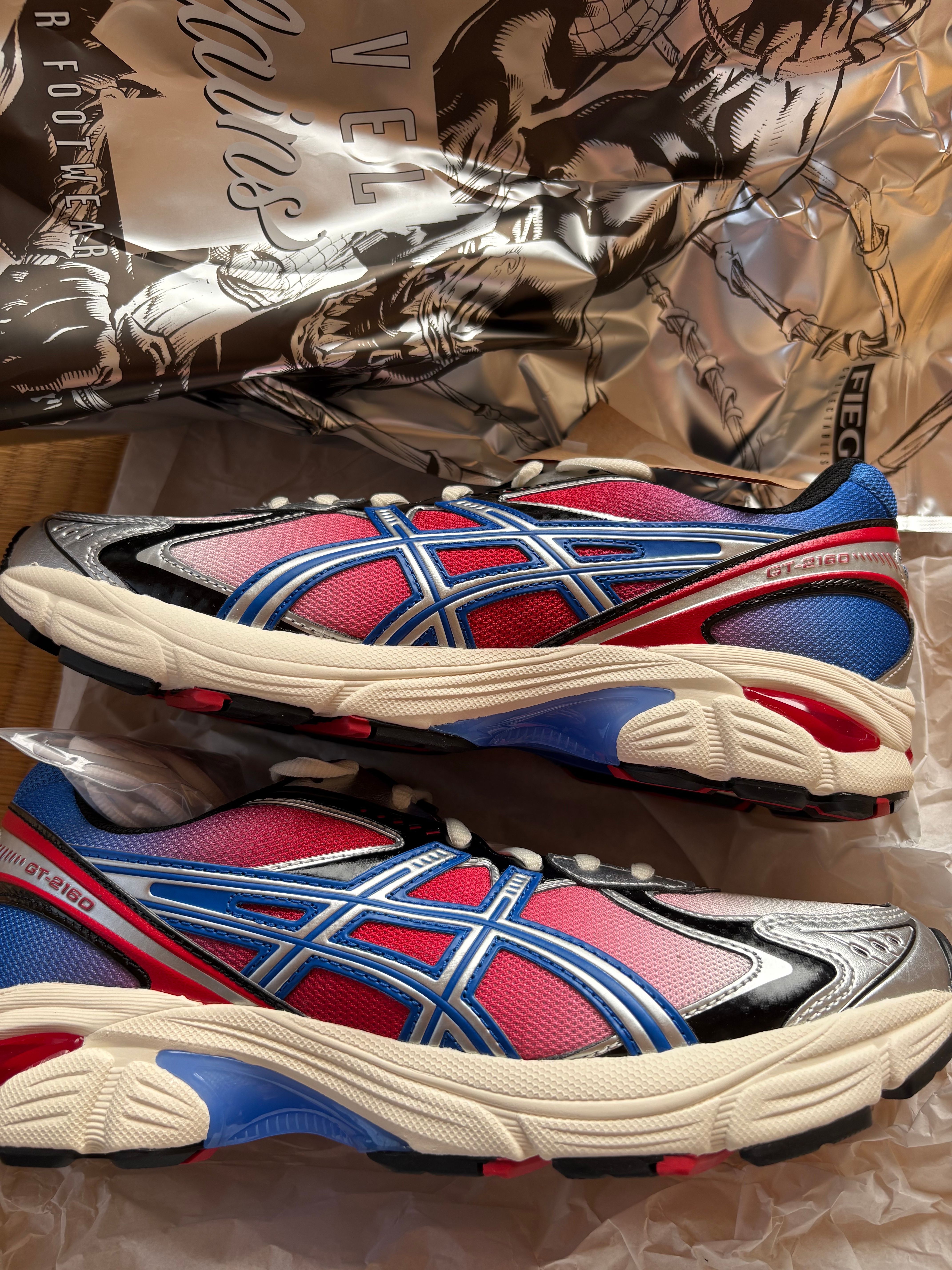 KITH × Marvel Super Villains × Asics GT-2160 "Venom vs. Spiderman Pack"