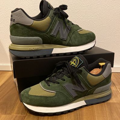 Stone Island × New Balance 574 Legacy "Dark Green"