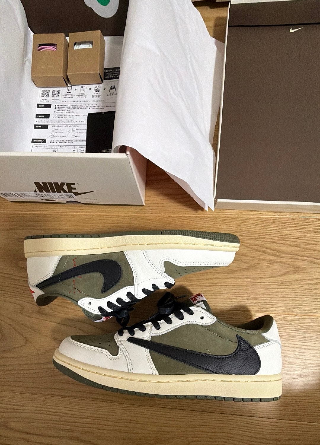 Travis Scott × Nike Air Jordan 1 Low OG SP "Reverse Olive"