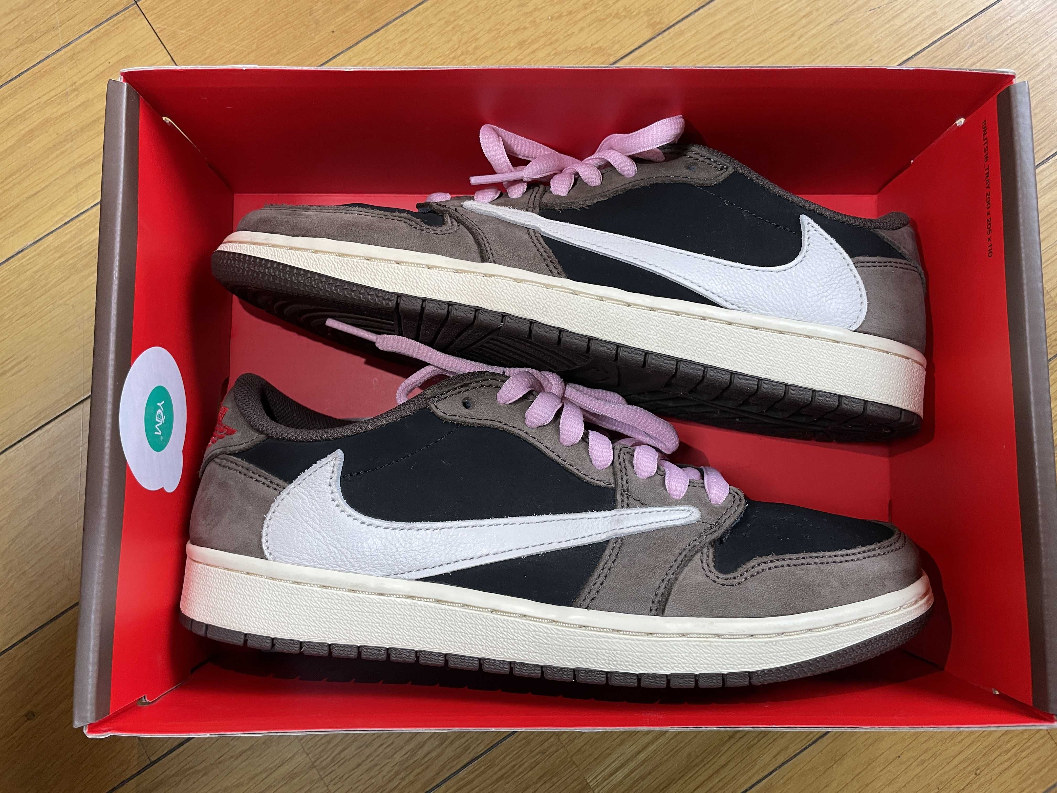 Travis Scott × Nike Air Jordan 1 Low OG SP-T  "Black/Dark Mocha"