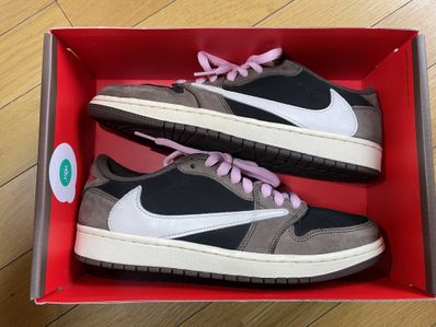Travis Scott × Nike Air Jordan 1 Low OG SP-T "Black/Dark Mocha"