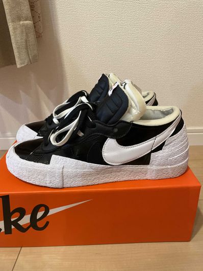 sacai × Nike Blazer Low "Black Patent Leather"