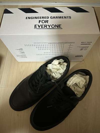 Engineered Garments × Vans by Vault UA Era Gore VLT LX "Black/Black"